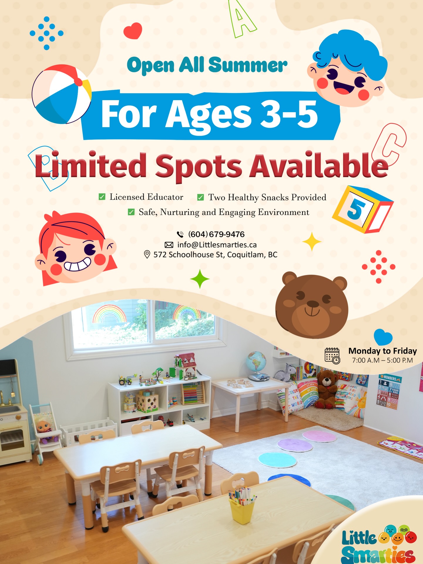 littlesmartieschildcare.ca Facebook ad