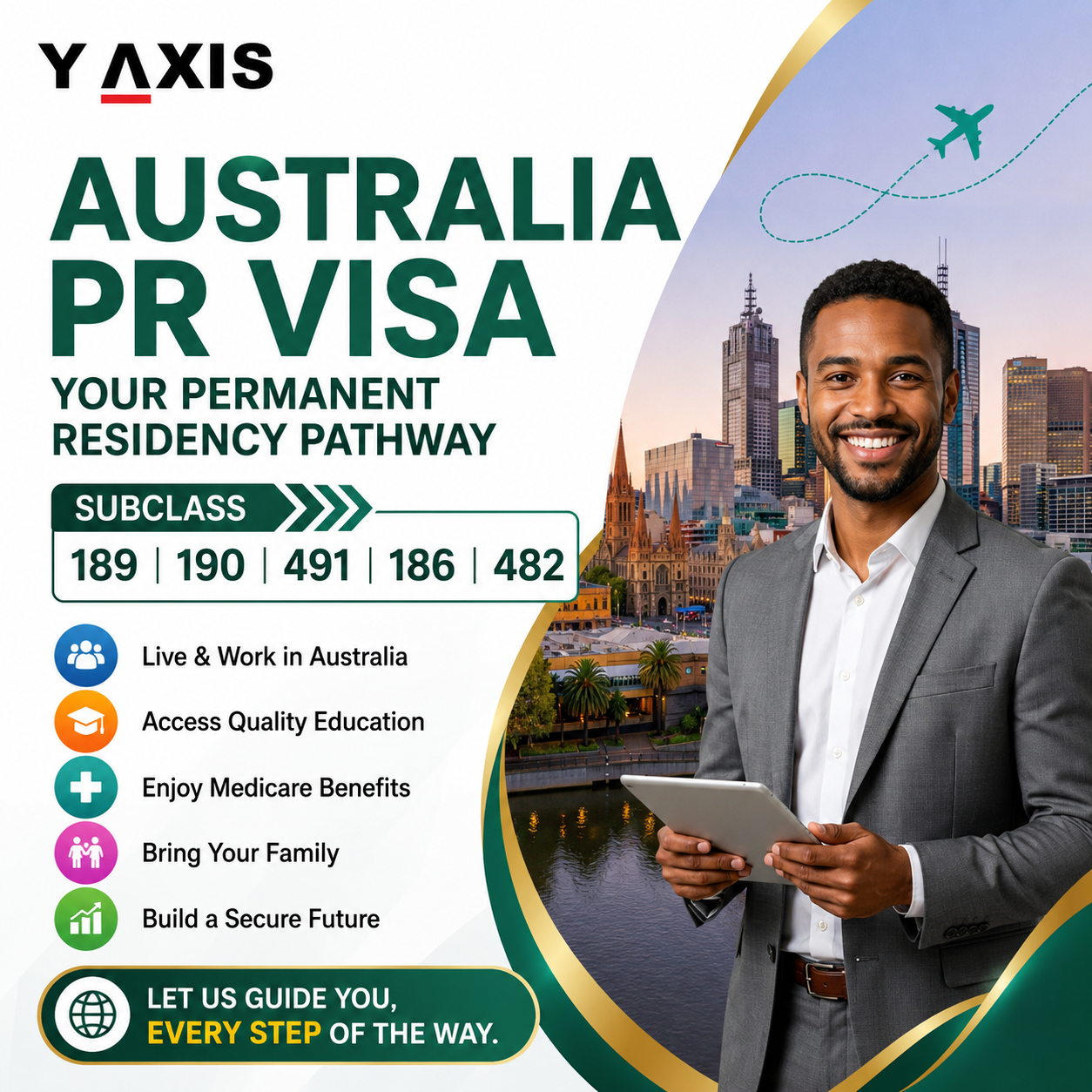 Y-Axis Overseas Facebook ad