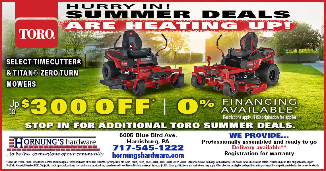 Hornung's Hardware Facebook ad from May 30, 2026