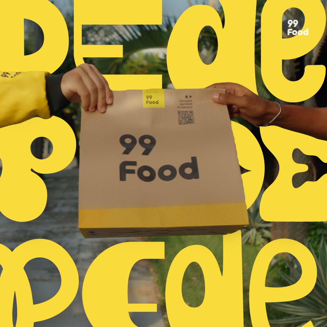 Vou de 99 Facebook ad: Chegou 99Food