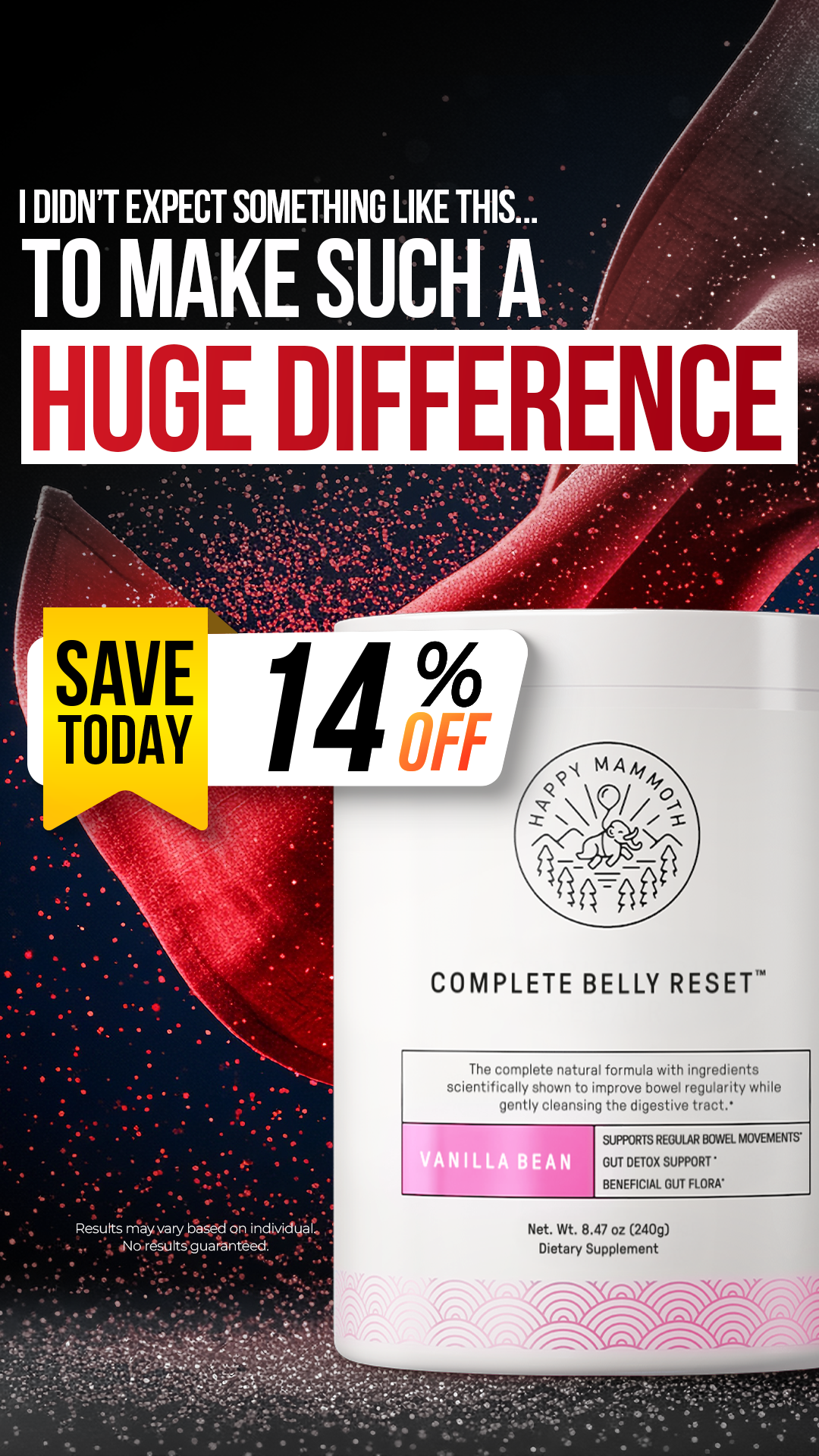 Happy Mammoth Facebook ad
