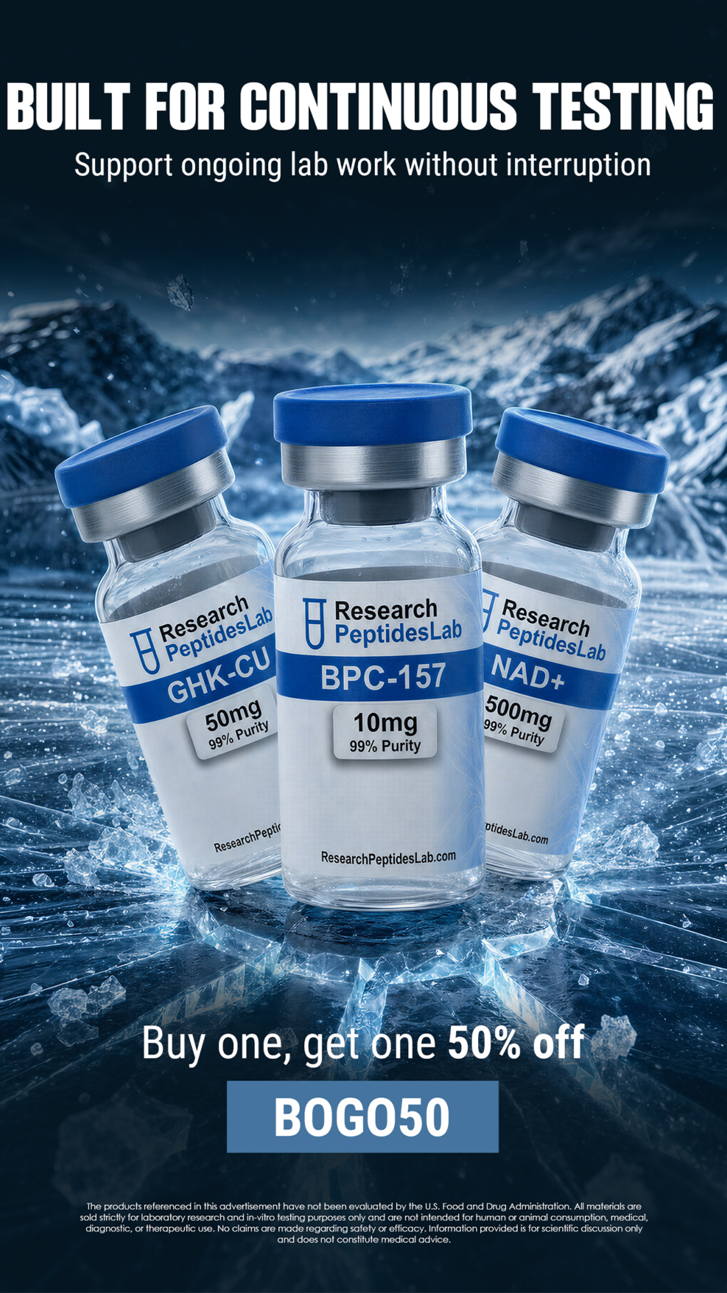 Research Peptides Lab Facebook ad