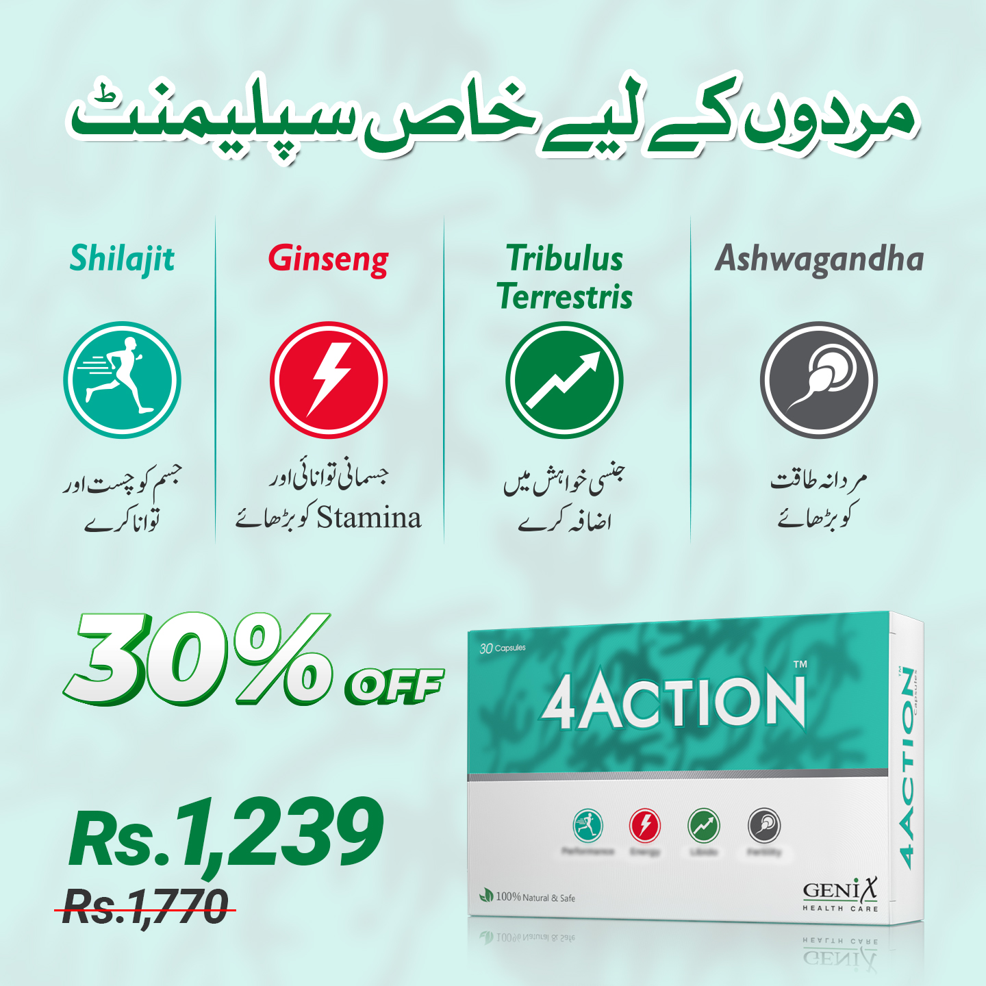 Genix Care Facebook ad