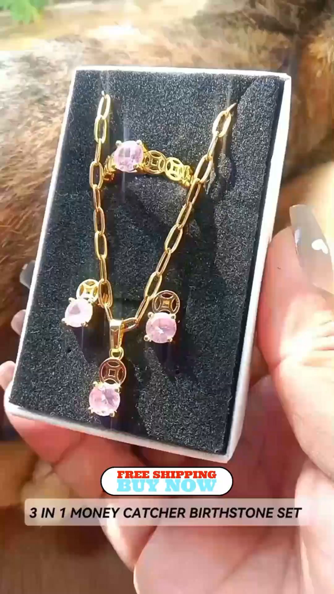 Lucky Aura Facebook ad: Wear Your Birth Month in Style