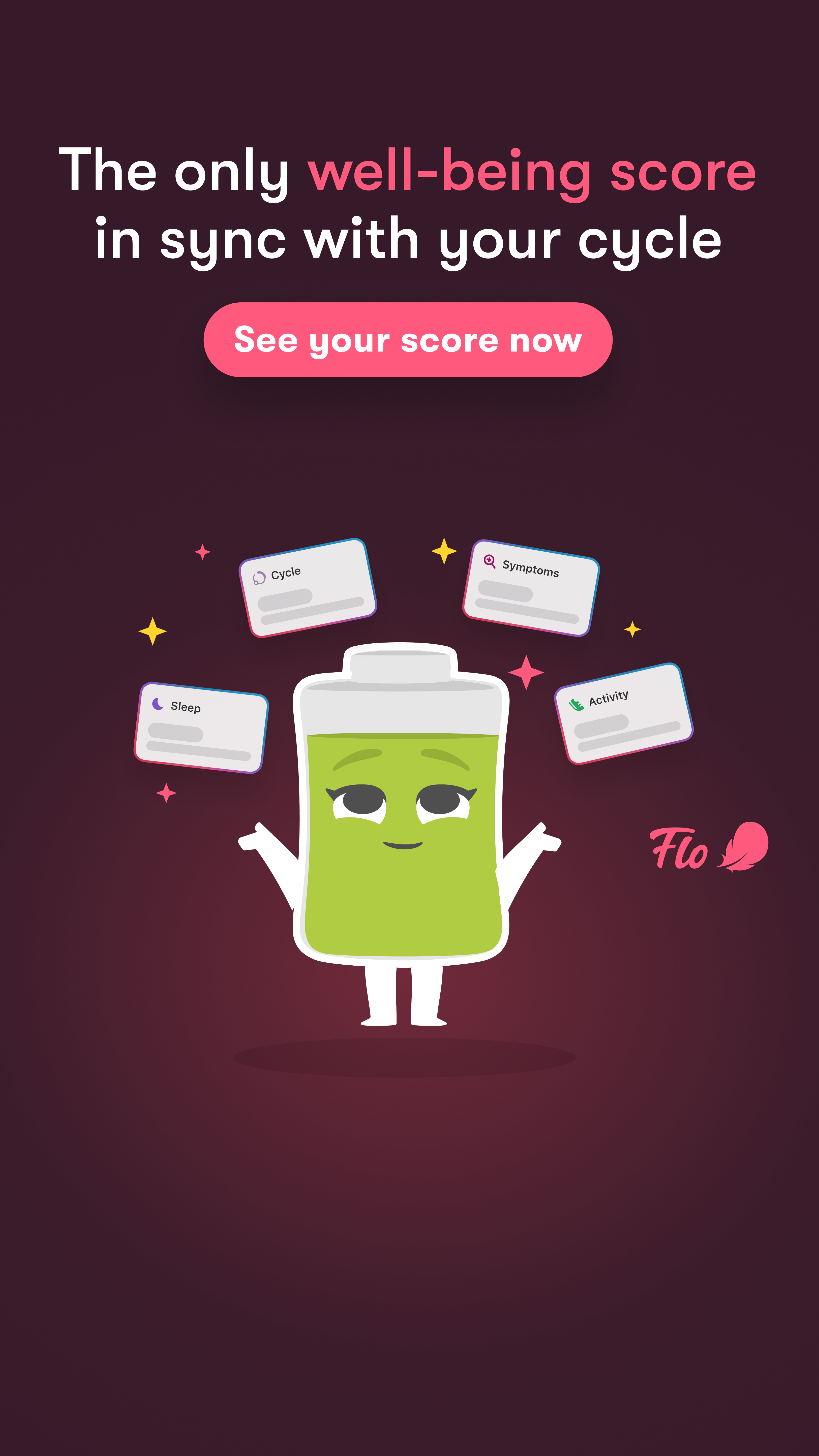 Flo Health App Facebook ad: Start using Flo today!