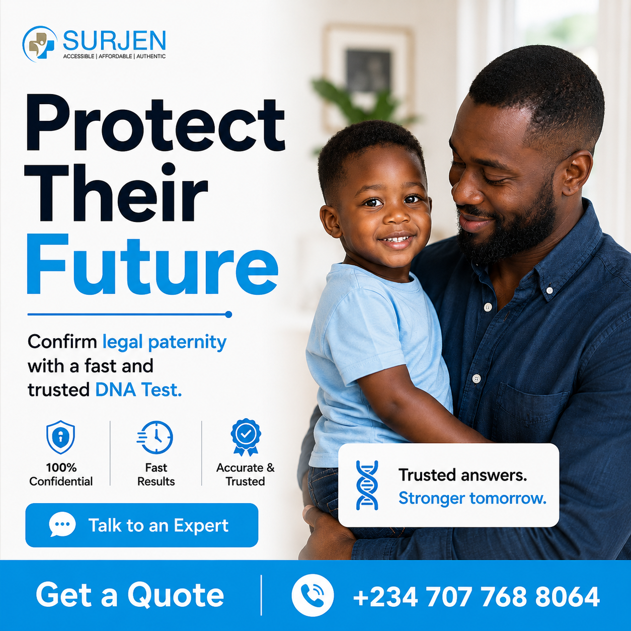 Surjen Facebook ad: DNA Paternity Test, 100% Accurate Results (Now Affordable…
