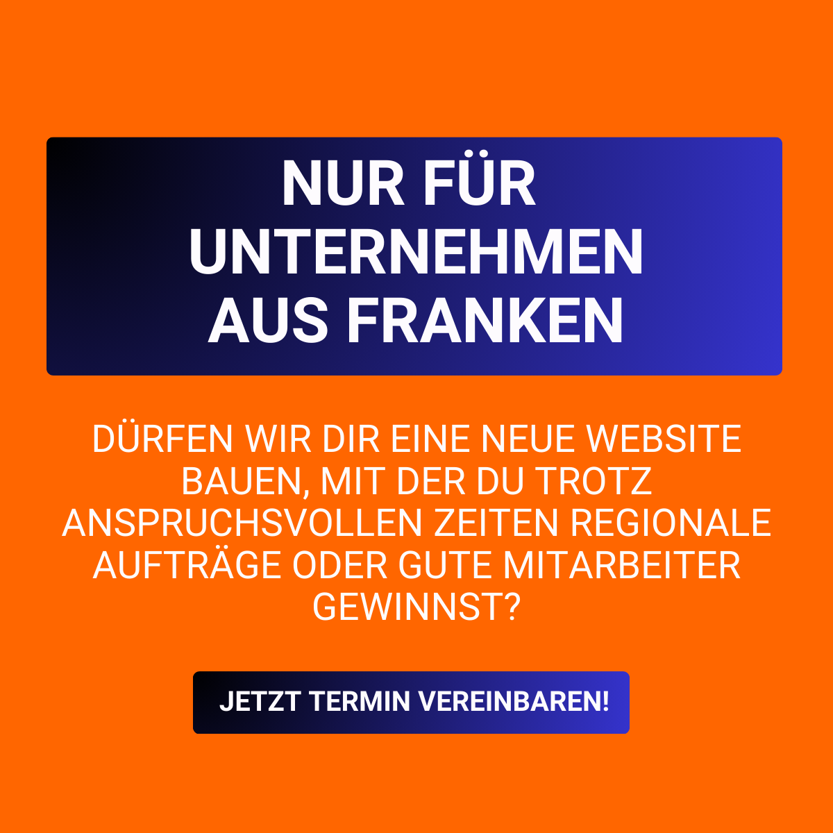 Bartl Unternehmensberatung Facebook ad: 7 fränkische Betriebe gesucht