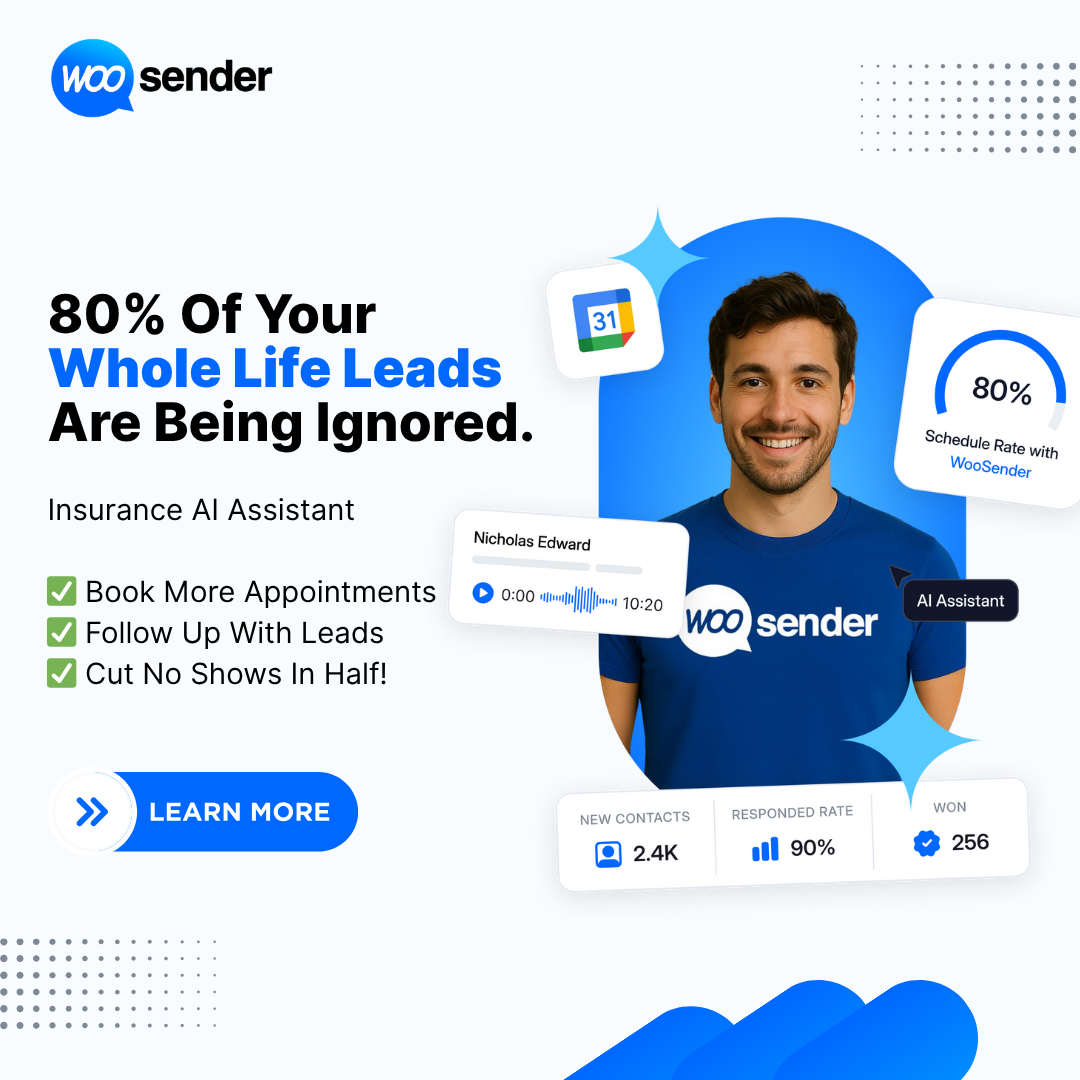 WooSender AI Facebook ad