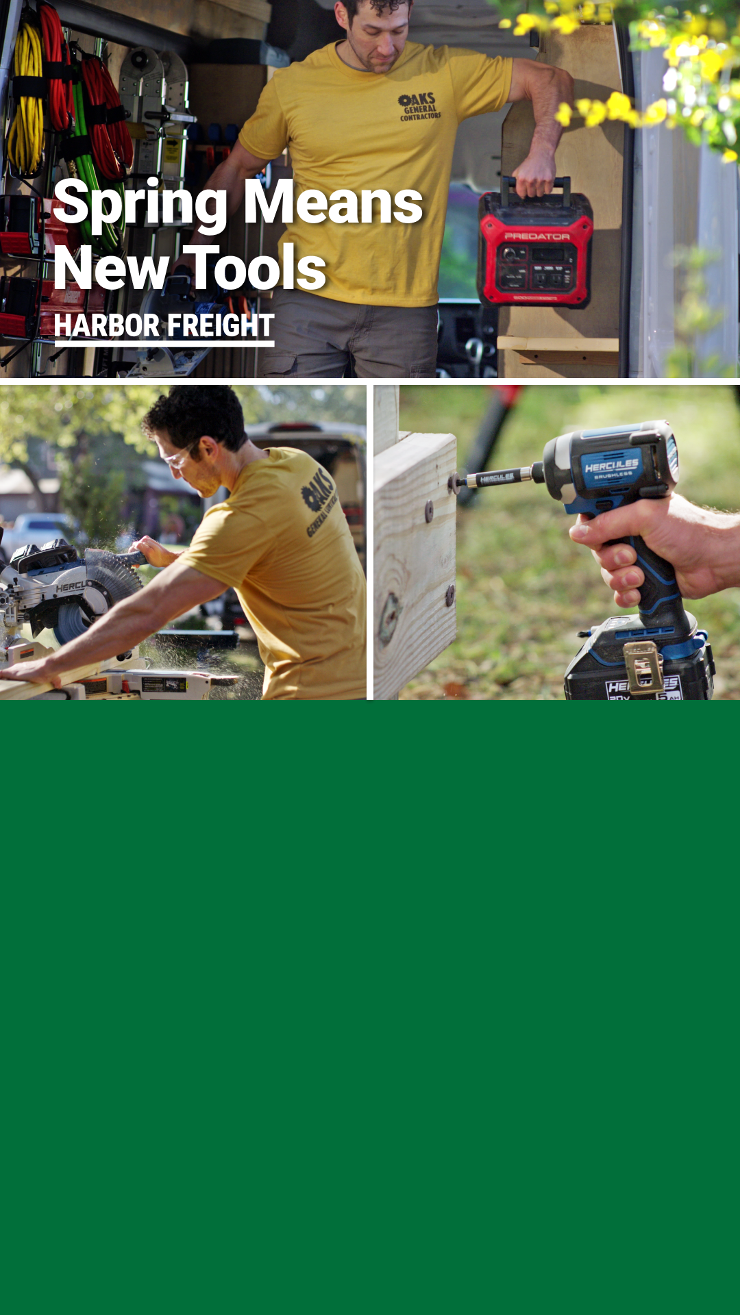 Harbor Freight Facebook ad