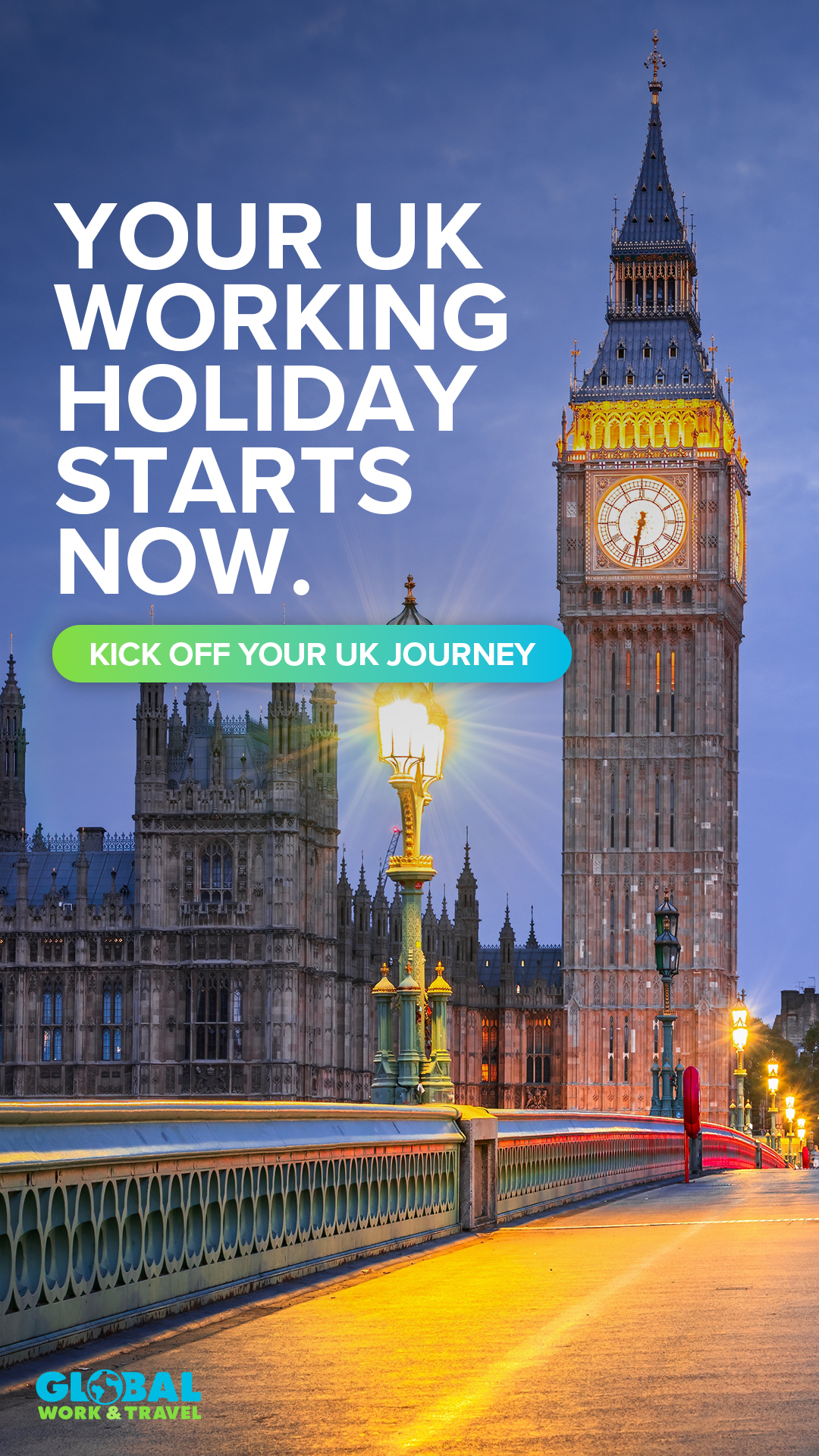 Global Work & Travel Facebook ad