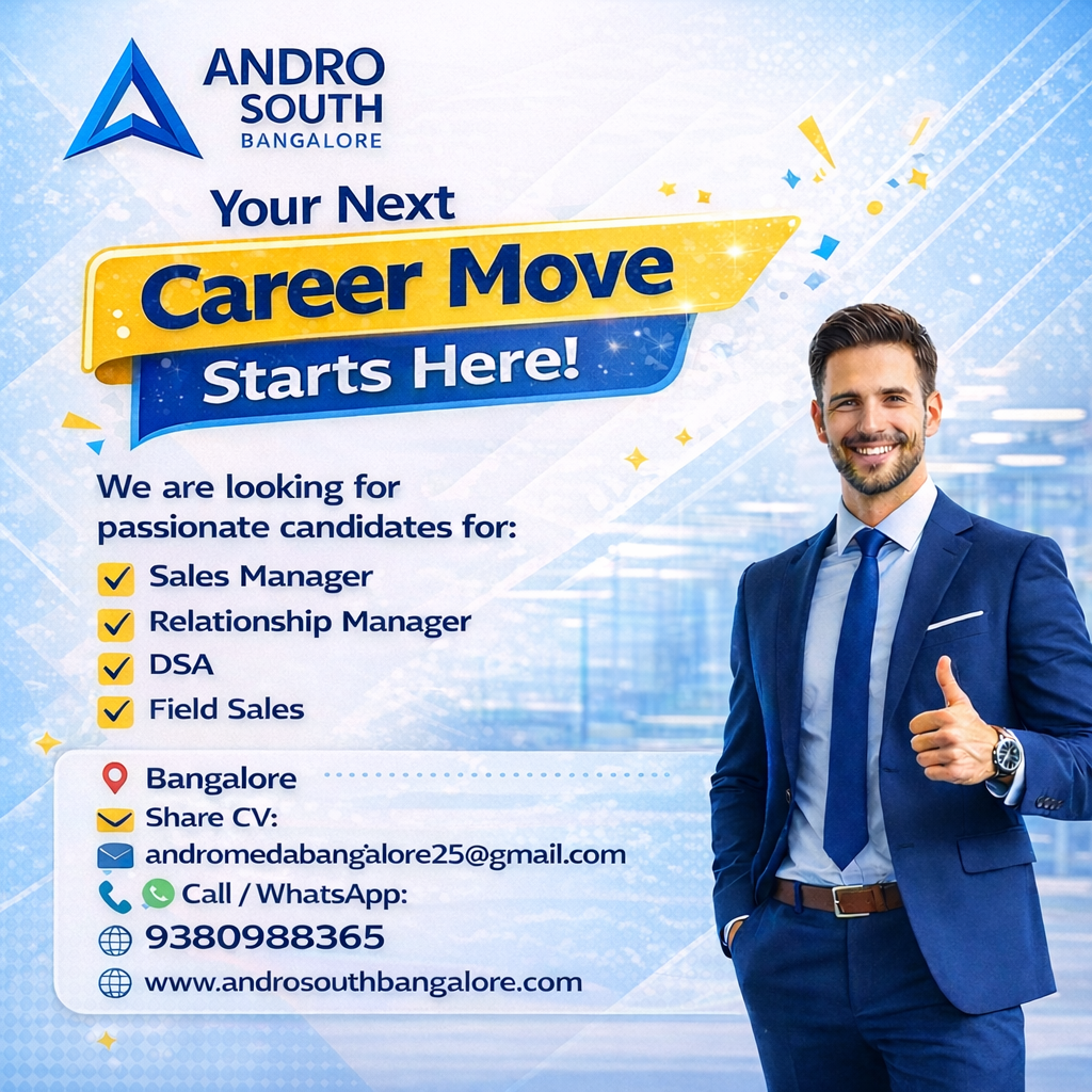 Andro South Bangalore Facebook ad: Looking for a Career Opportunity?