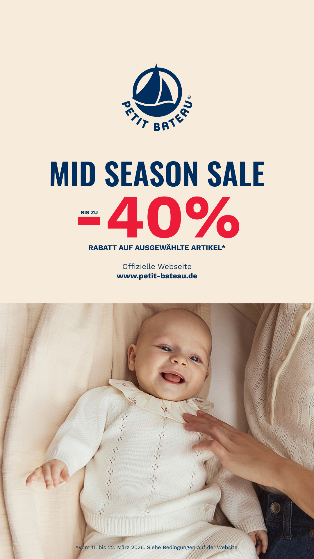 Petit Bateau Facebook ad