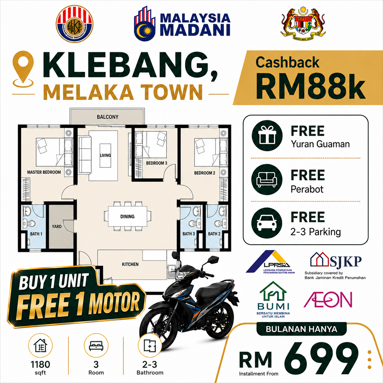 1st Home Campaign Facebook ad: FULLY FURNISHED