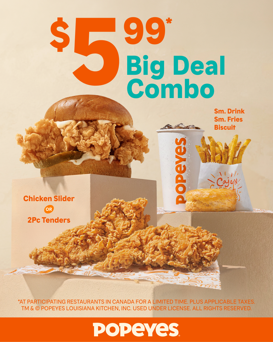 Popeyes Canada Facebook ad: Feel like a big deal.
