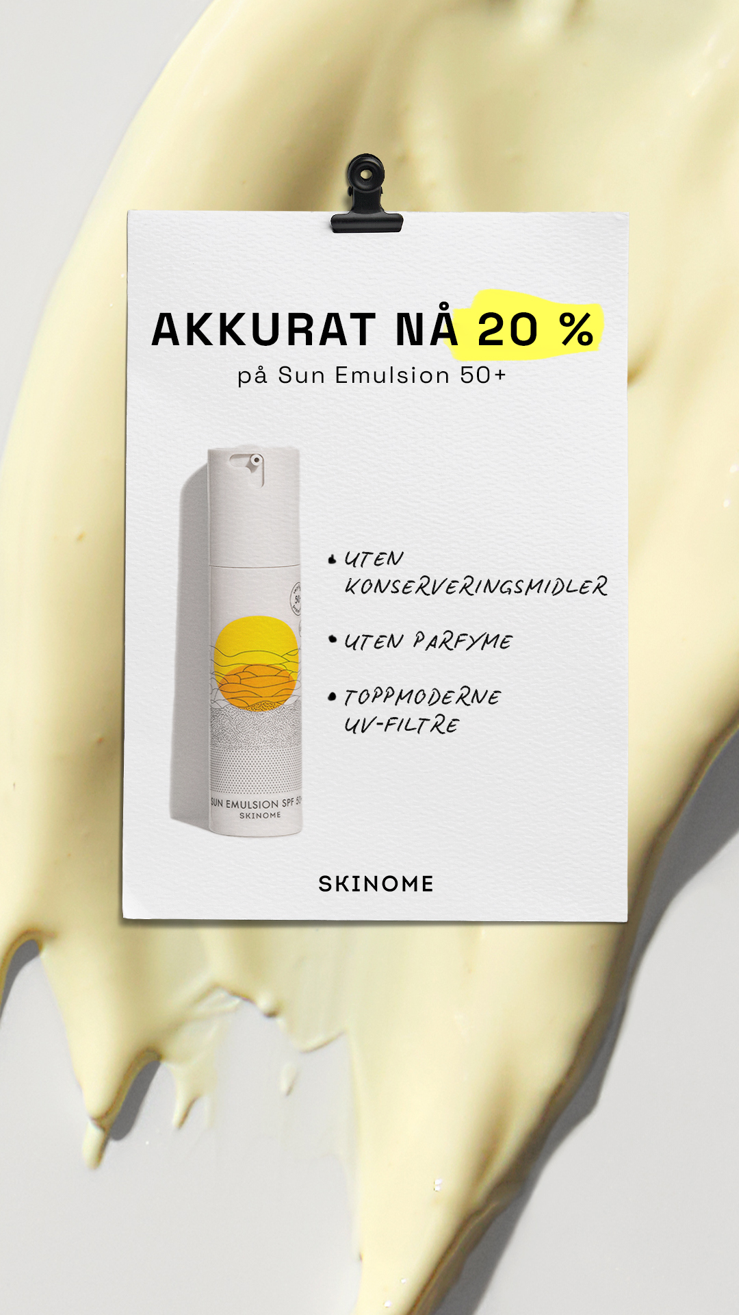Skinome Facebook ad