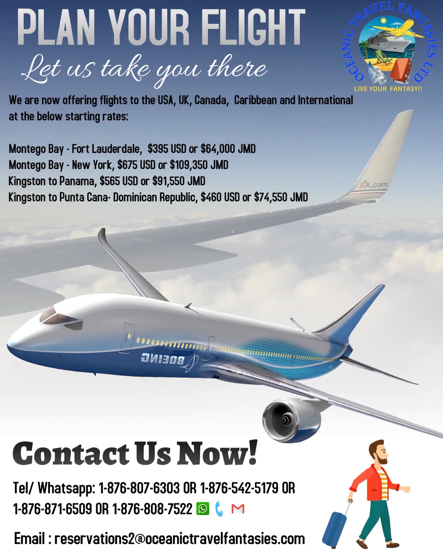 Oceanic Travel Fantasies Limited Facebook ad: What are you waiting on?