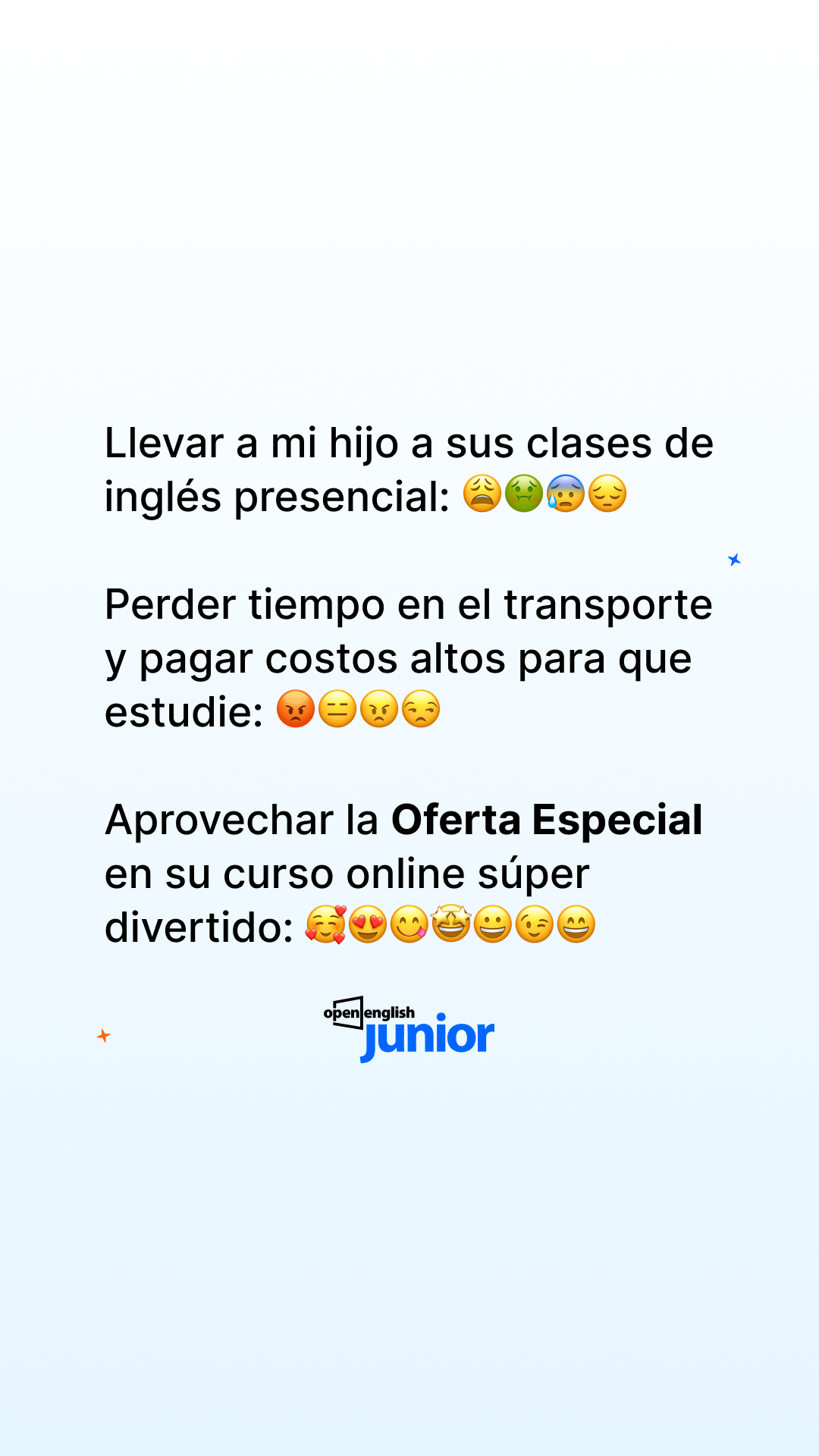 Open English Junior Facebook ad
