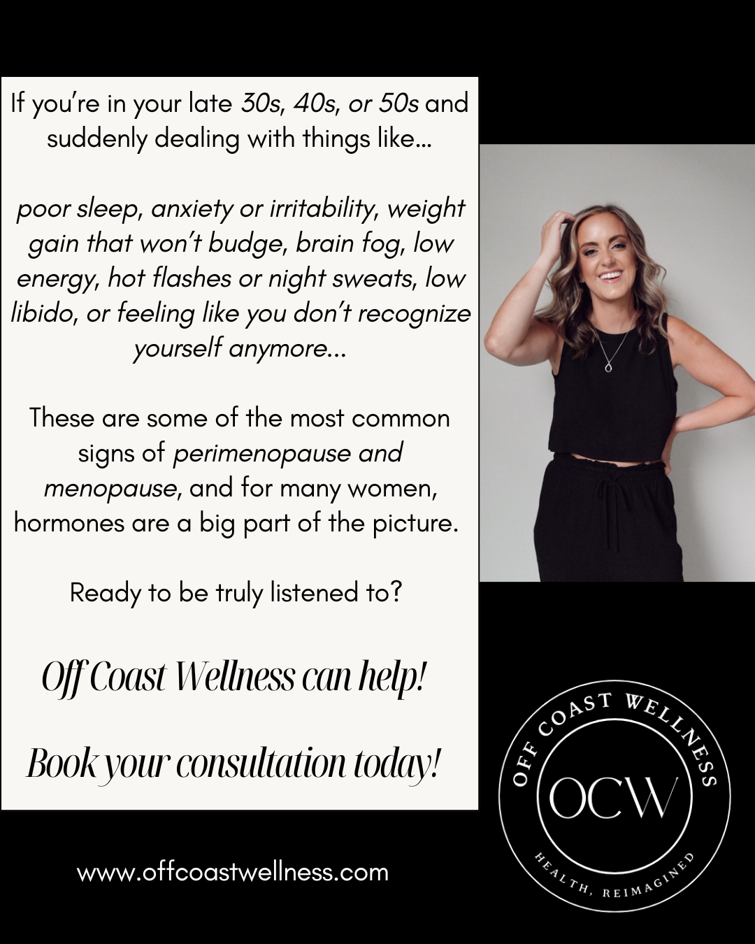Off Coast Wellness Facebook ad