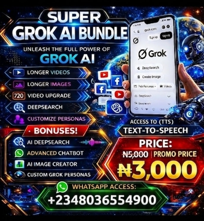 Ai Art Community Facebook ad: GROK PRO UNLOCKED