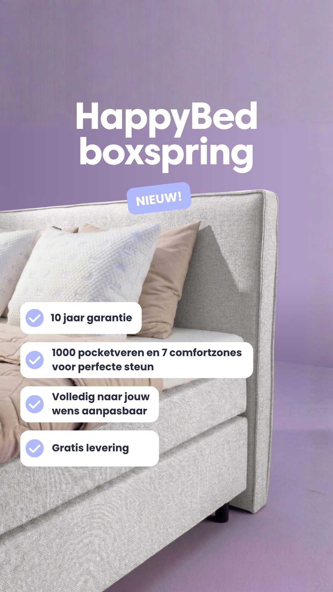 HappyBed Facebook ad
