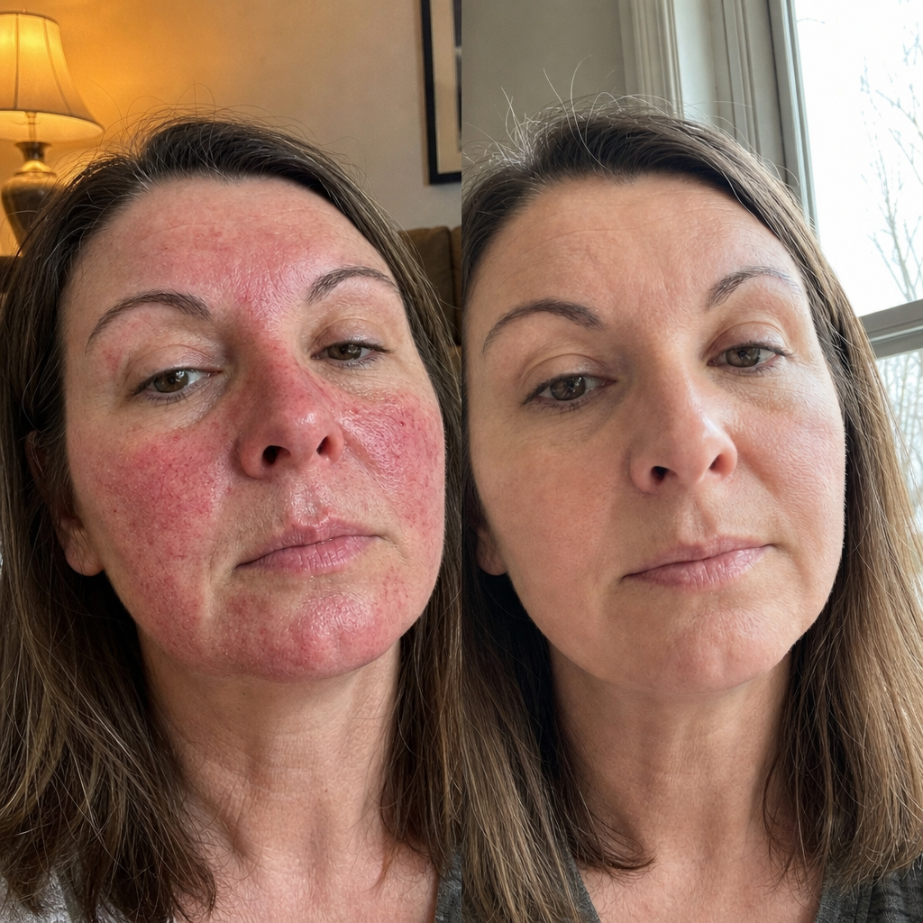 Rosacea Reset Facebook ad: Rosacea Isn't Skin Deep