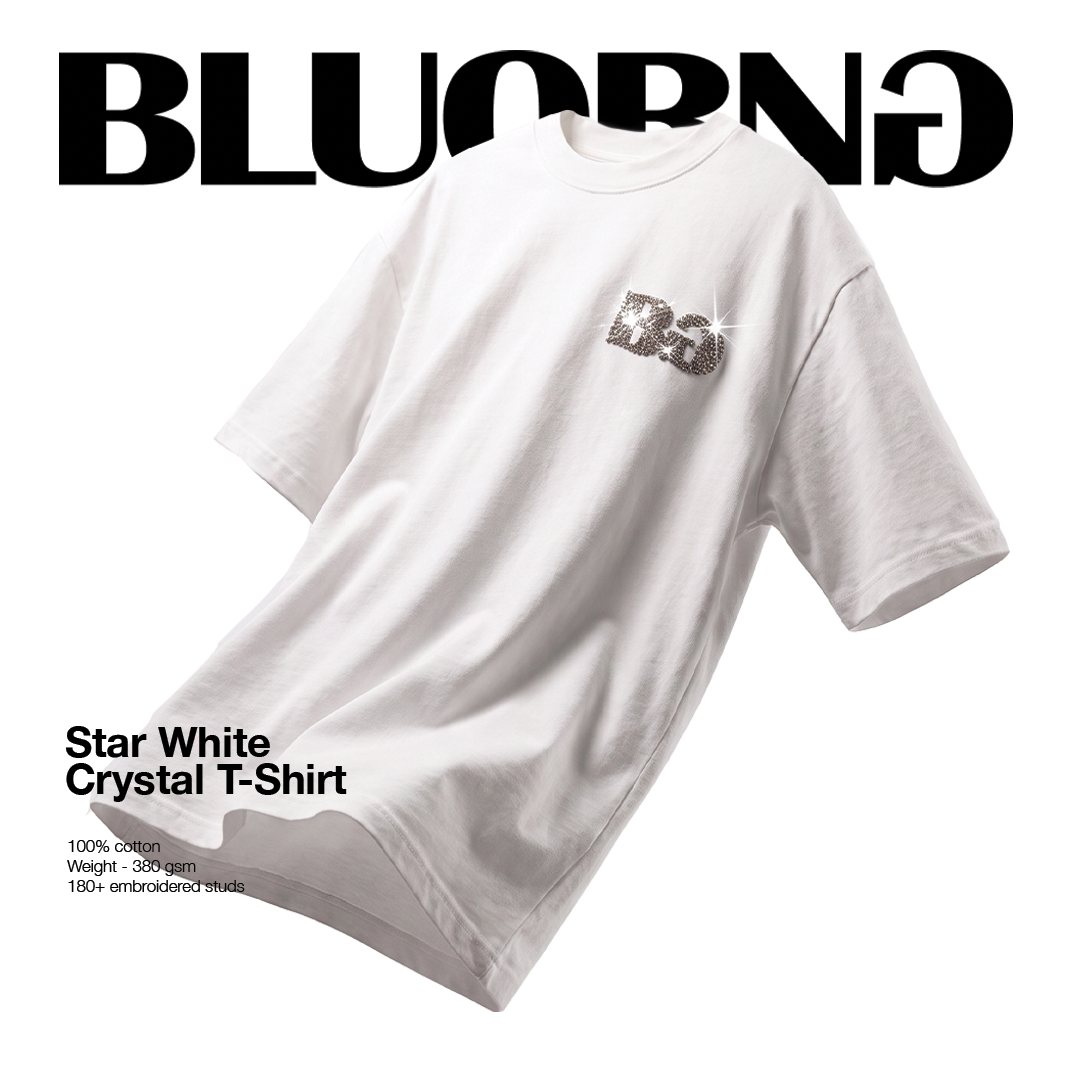 Bluorng Facebook ad: Star White Crystal T-Shirt