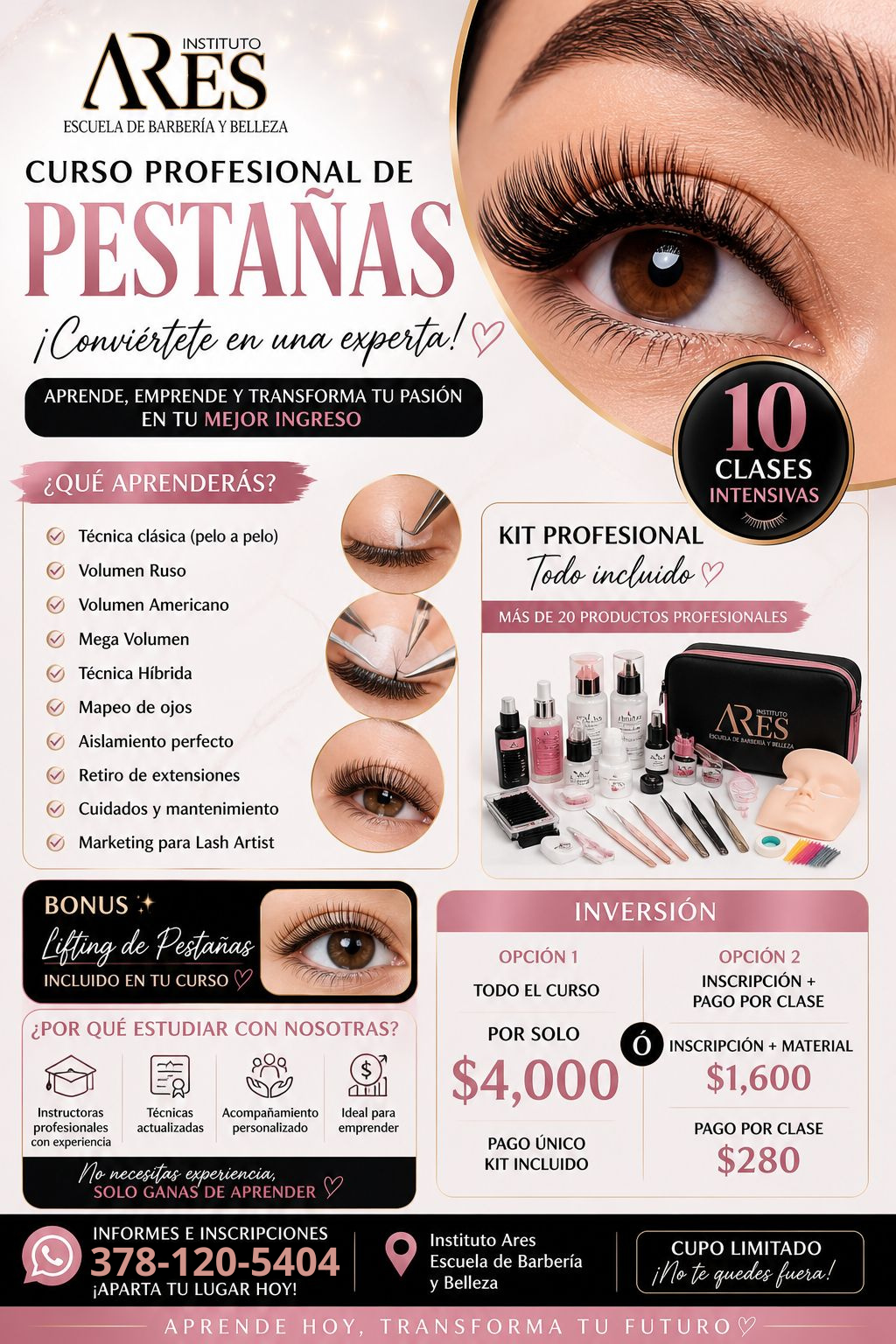 Instituto ARES  escuela de barbería y belleza  Facebook ad