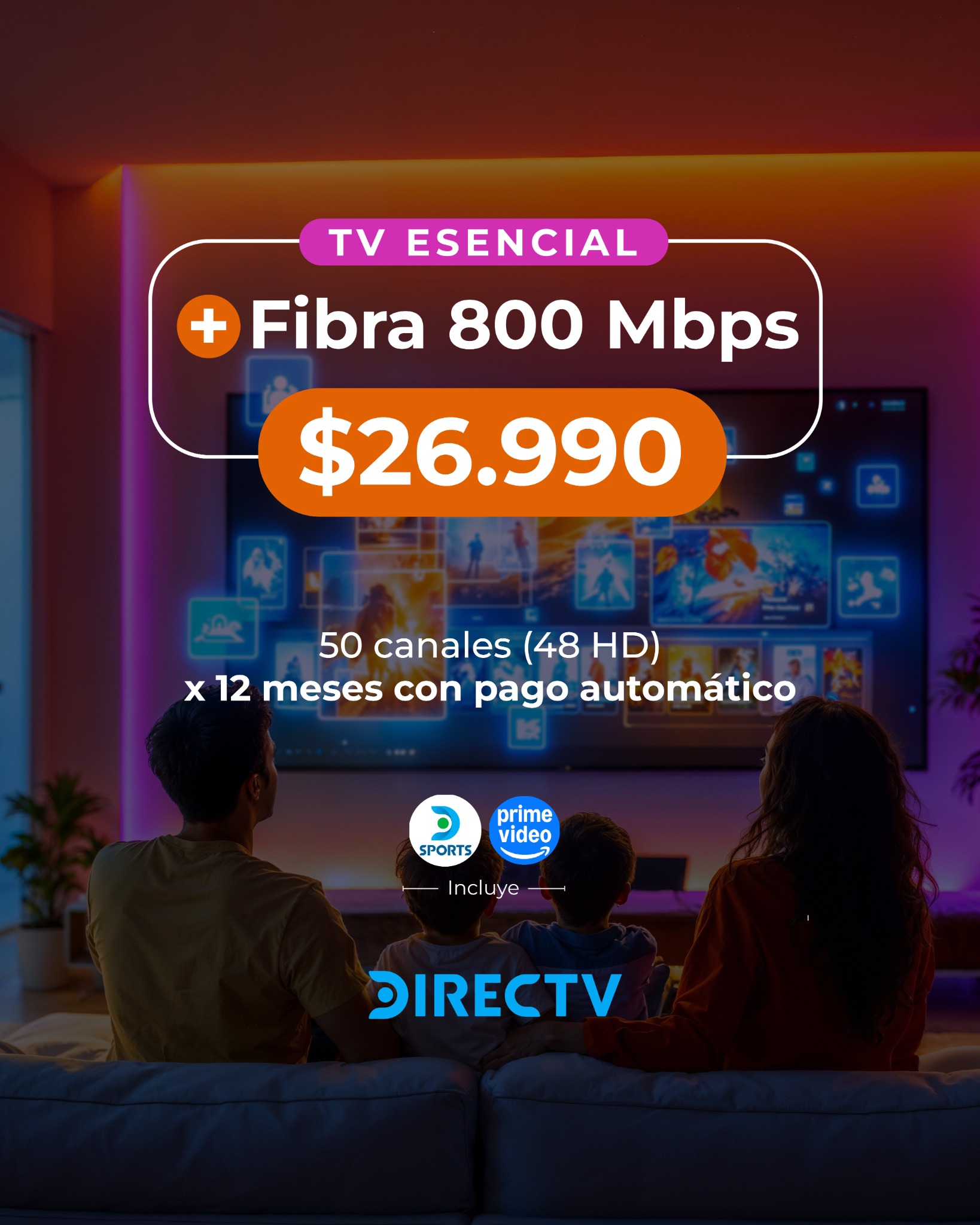 Mejor TV - Fibra y DTH Facebook ad