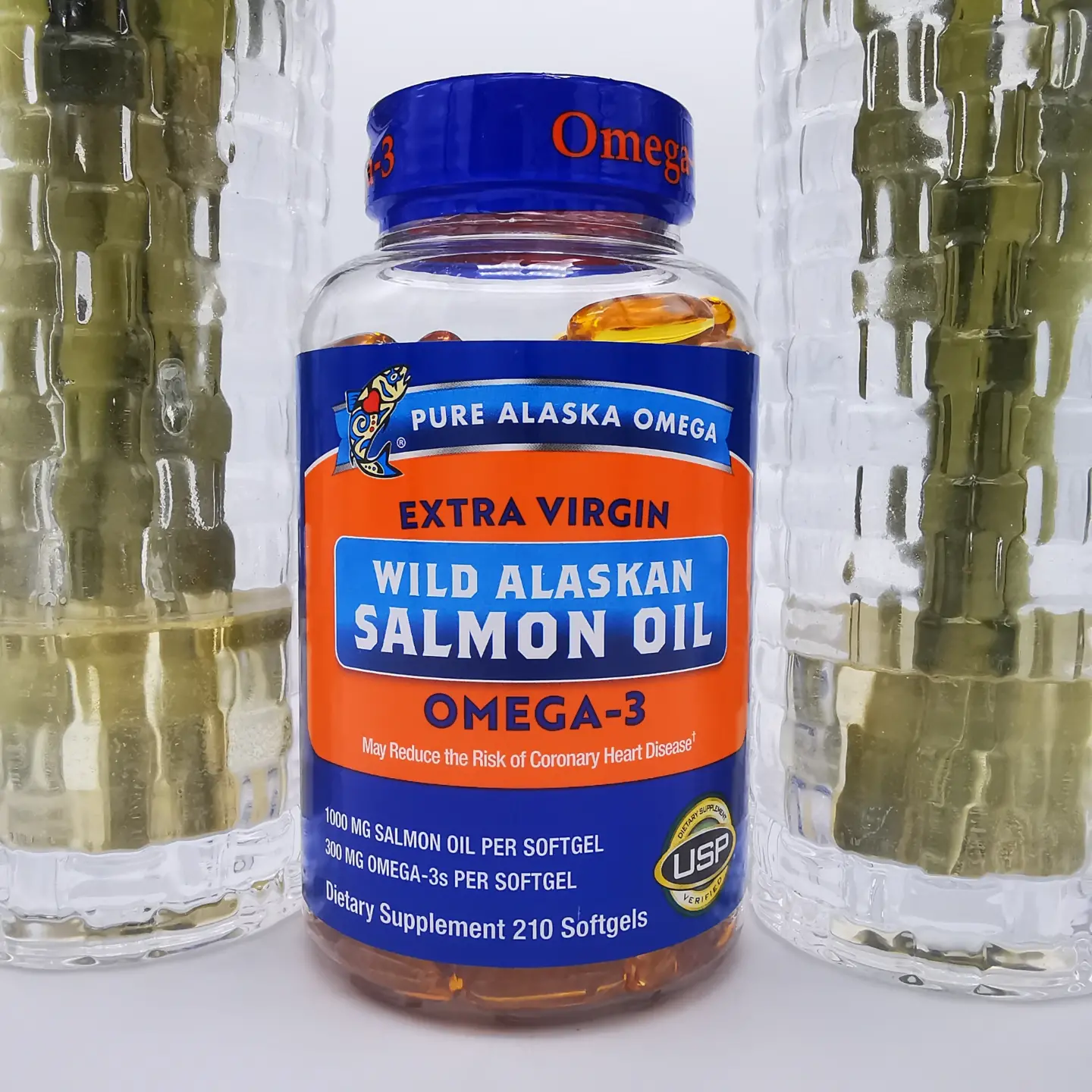 v_vitaminshop Facebook ad: Pure Alaska Salmon Oil Omega-3 1000mg 210 Softgels…