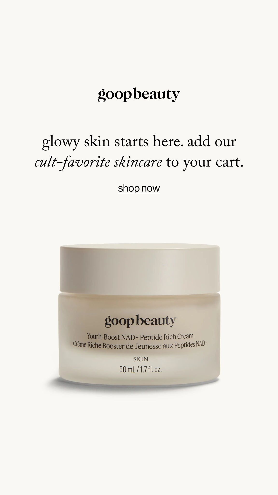goop Facebook ad