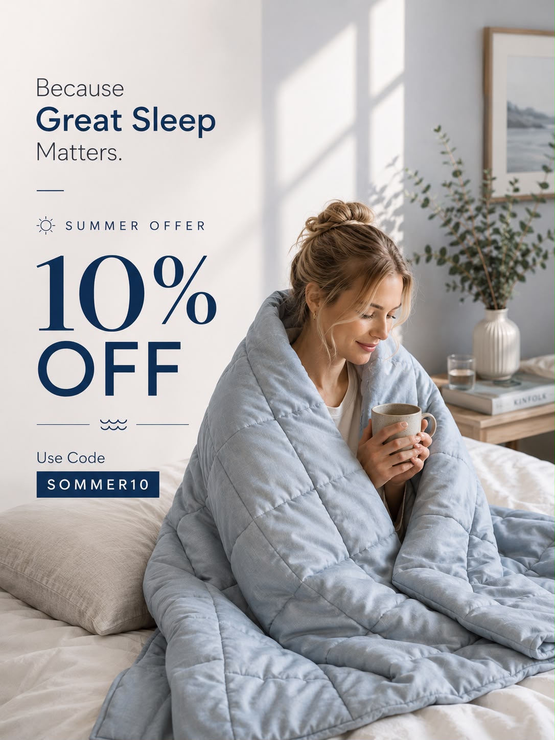 Scandinavian Rest Facebook ad: Sommerens bedste søvntilbud er her.