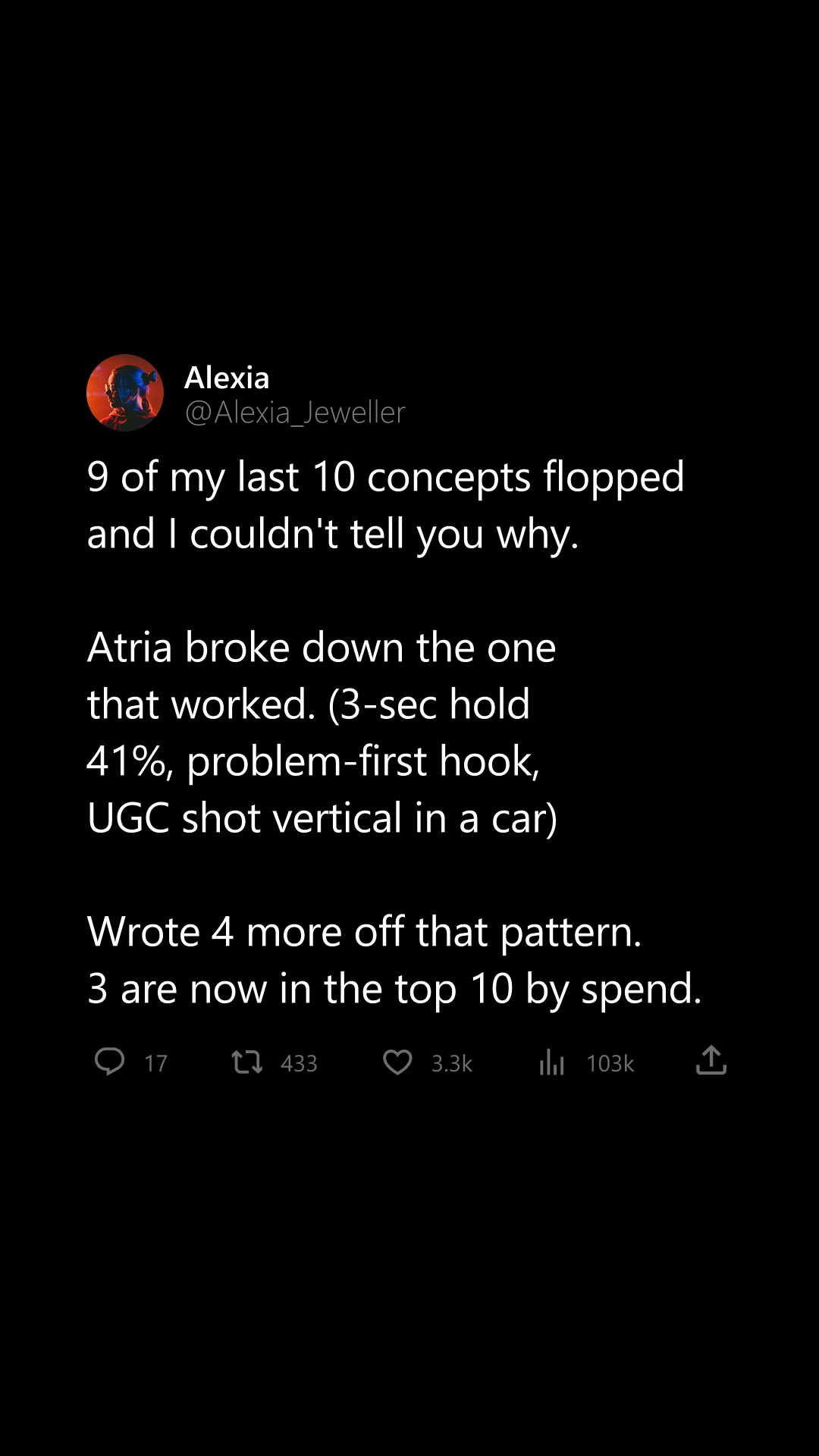 Atria AI Facebook ad