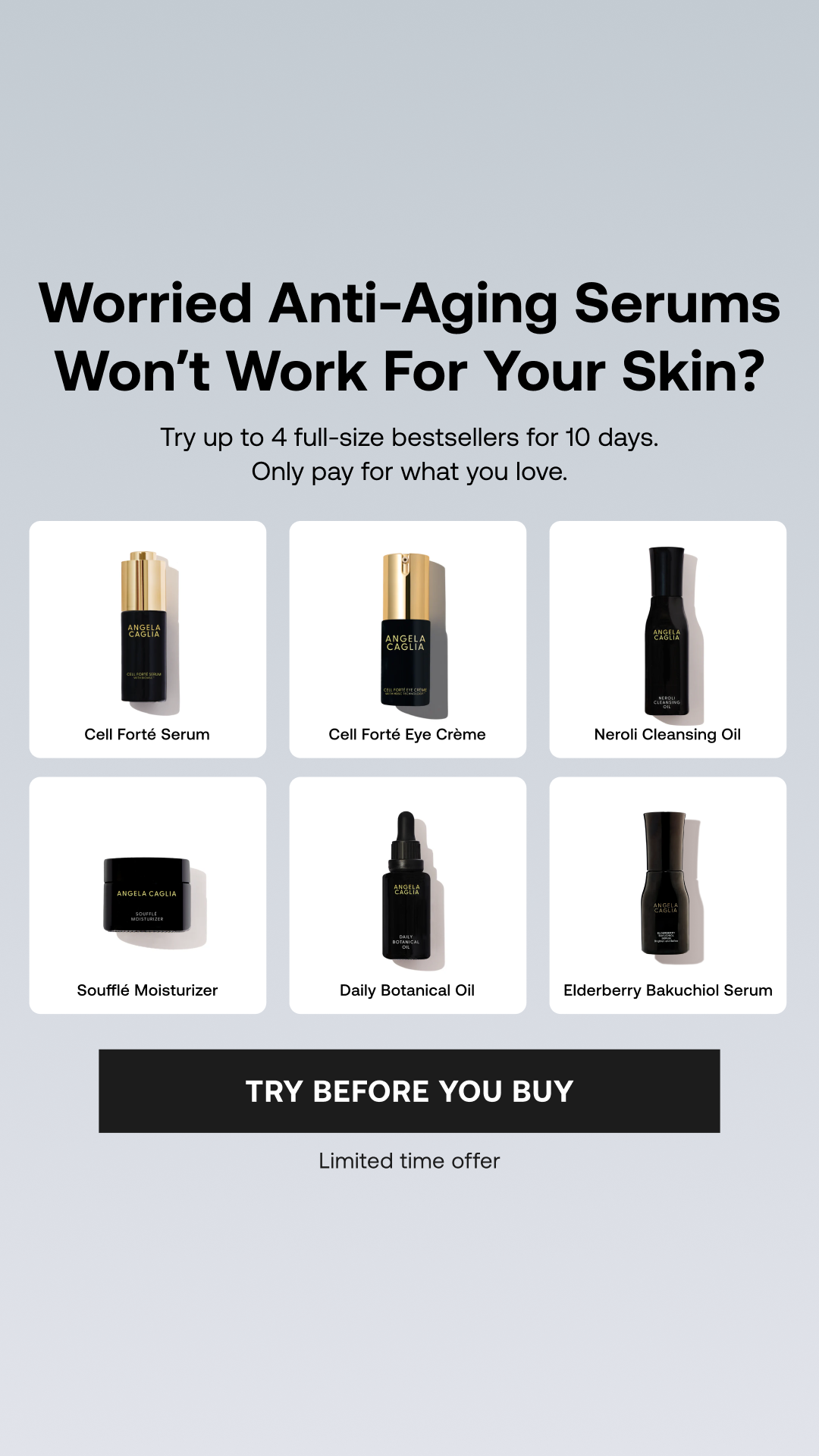 Angela Caglia Skincare Facebook ad