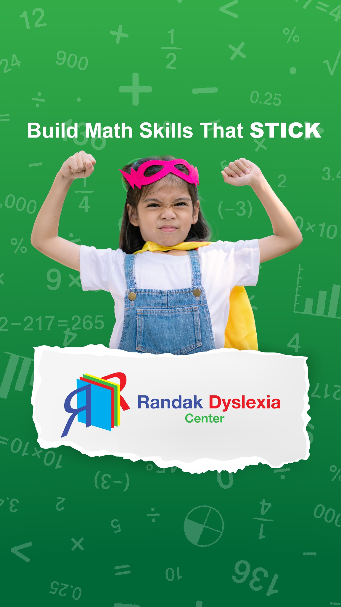 Randak Dyslexia Services Facebook ad: Stop the Nightly Math Homework Battles