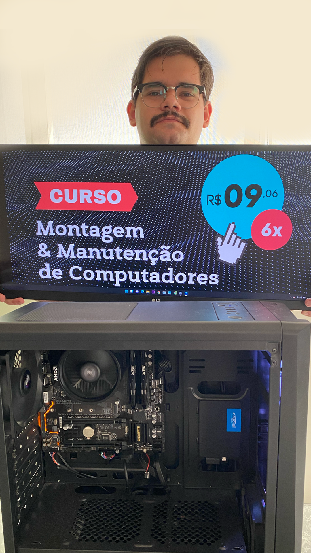 Curso de Montagem & Manutenção de Computadores Facebook ad from Sep 28, 2023
