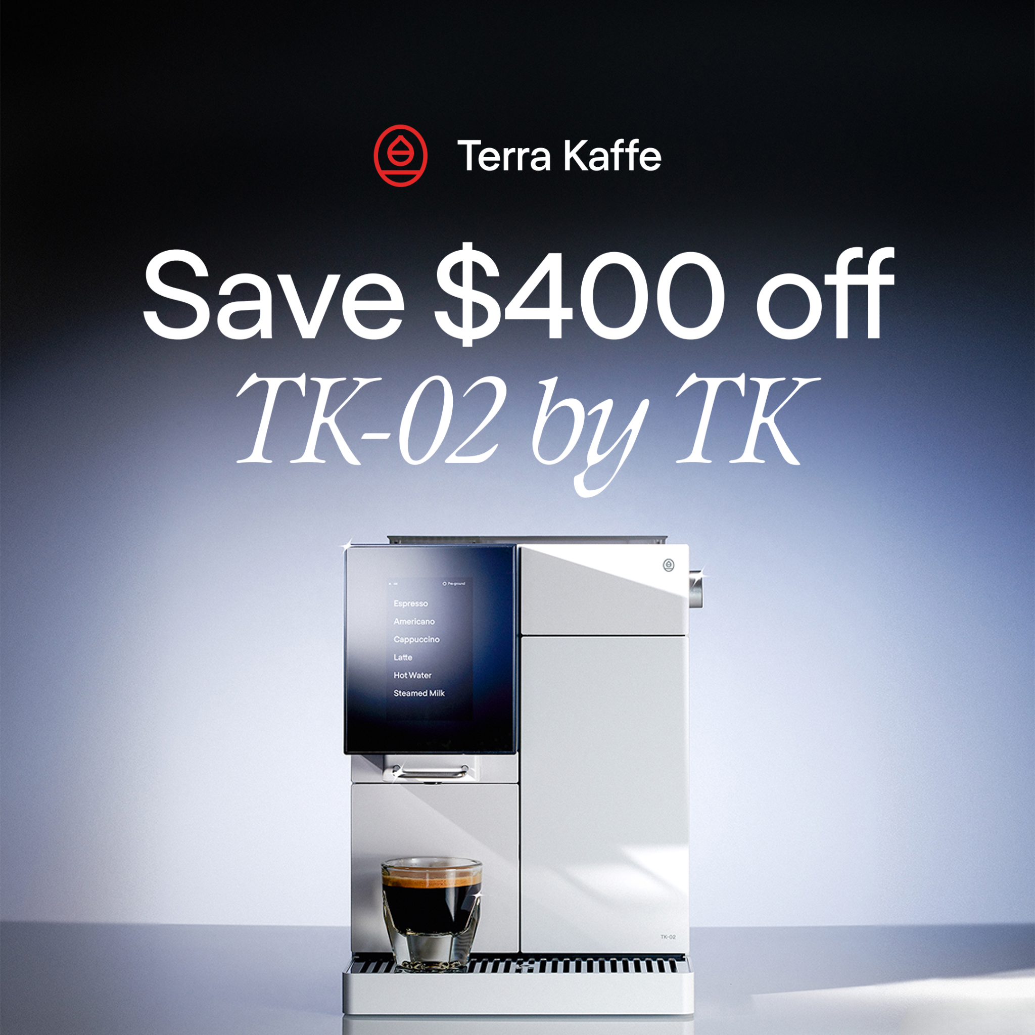 Terra Kaffe Facebook ad: Get $400 Off →