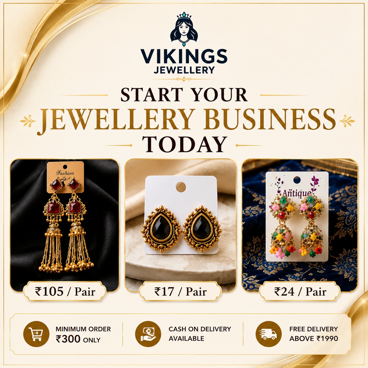 Vikings jewellery Facebook ad