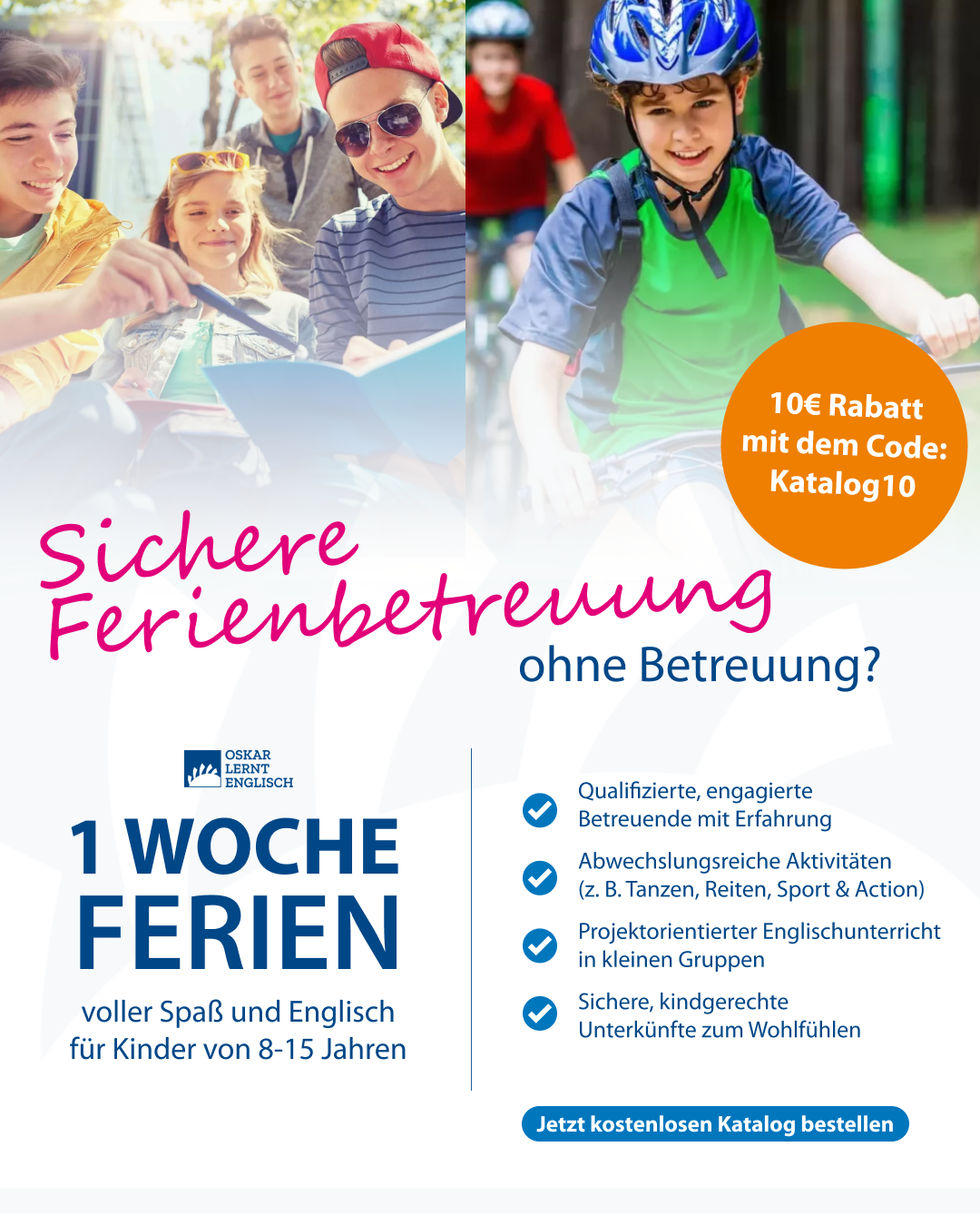 Oskar lernt Englisch Facebook ad from May 19, 2026