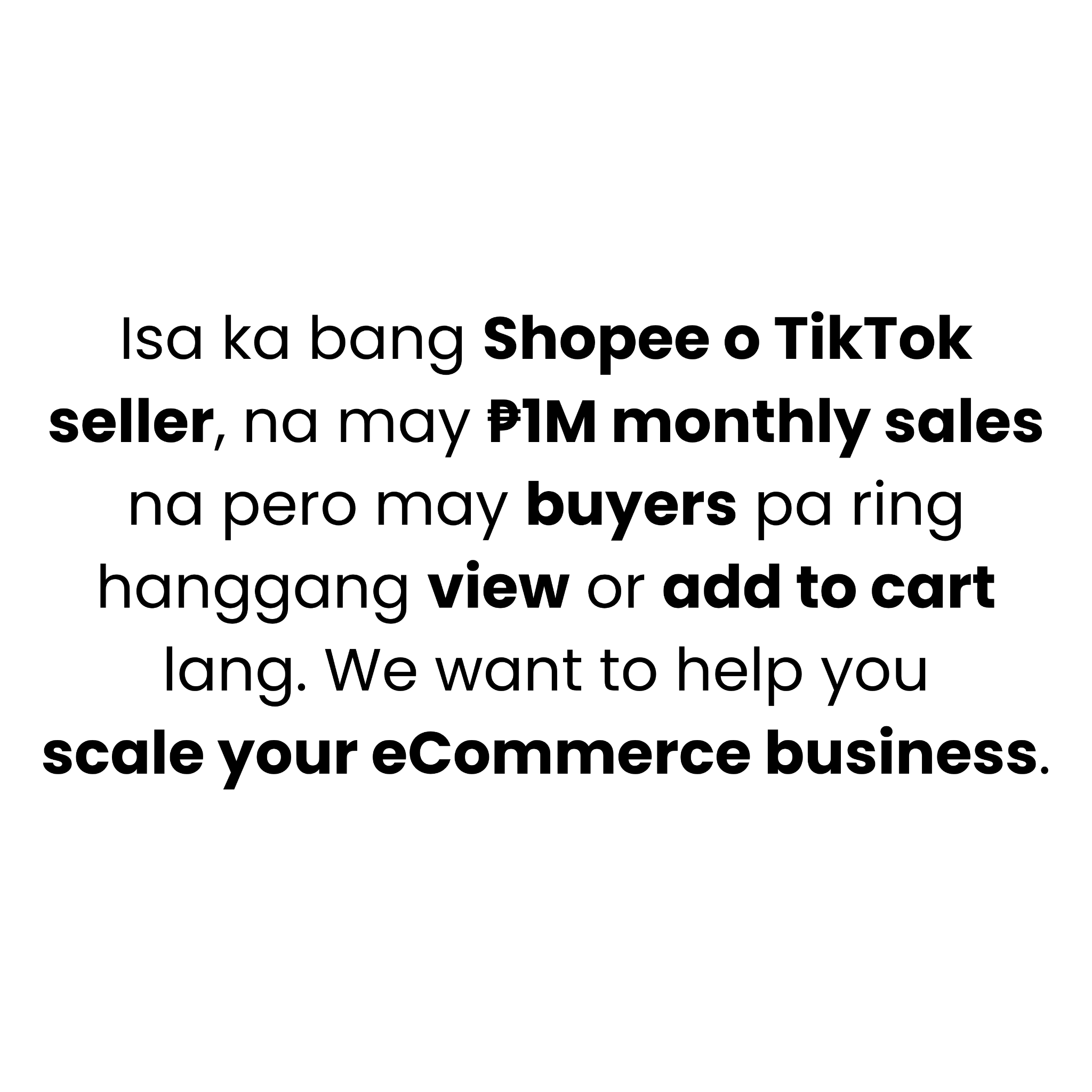 ECOM Accelerator Facebook ad