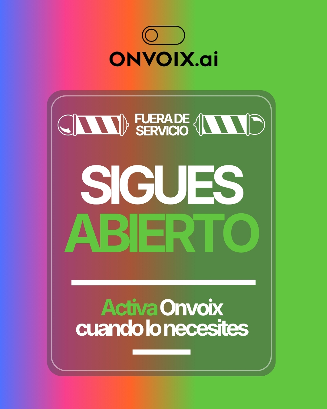 Onvoix ES Facebook ad: AI Receptionist & WhatsApp Business Automation | OnVoix