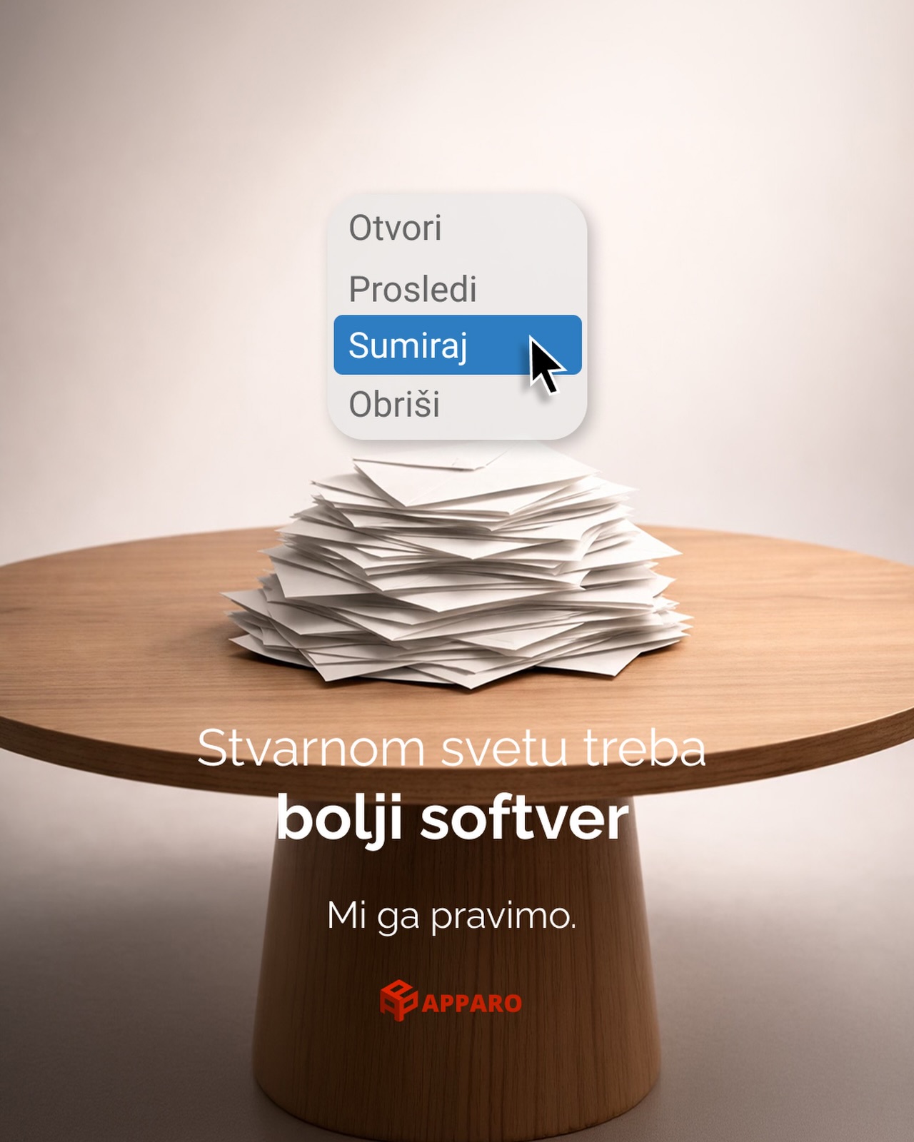Apparo Facebook ad: Apparo, Software & AI Studio