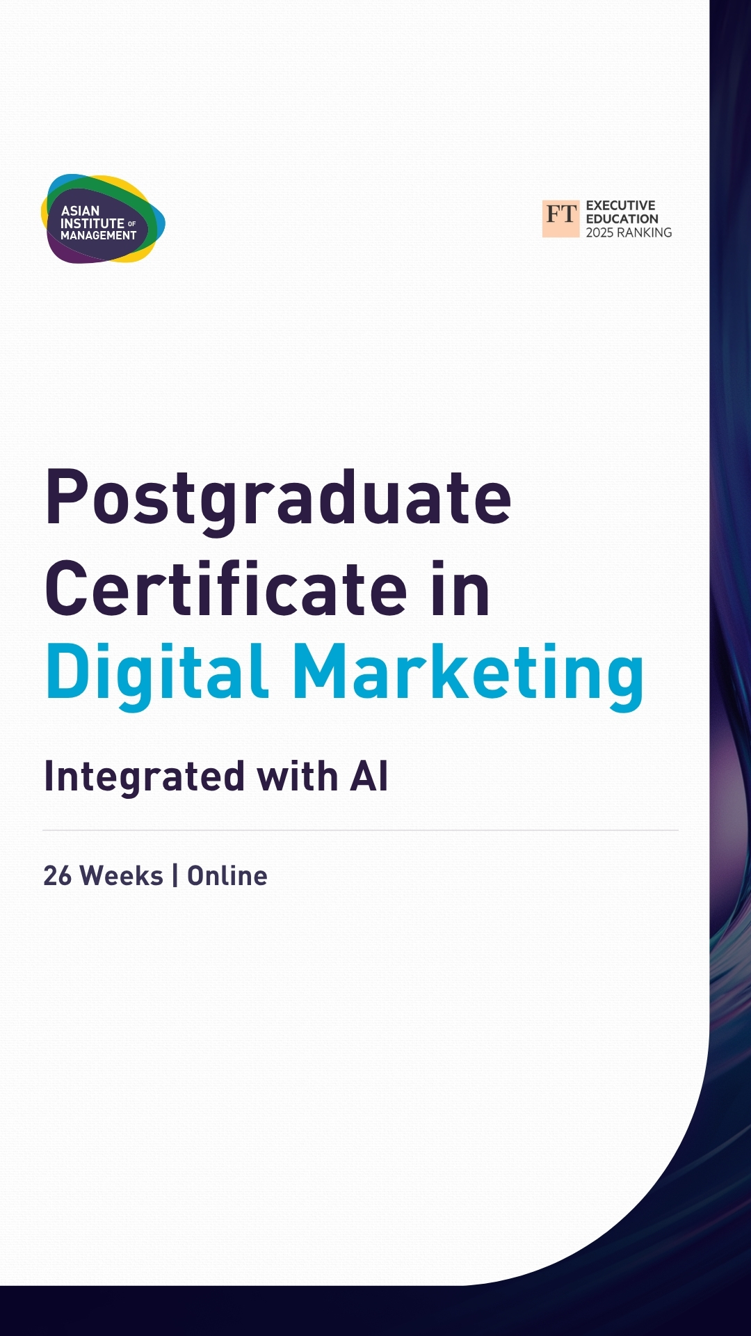 Asian Institute of Management Facebook ad