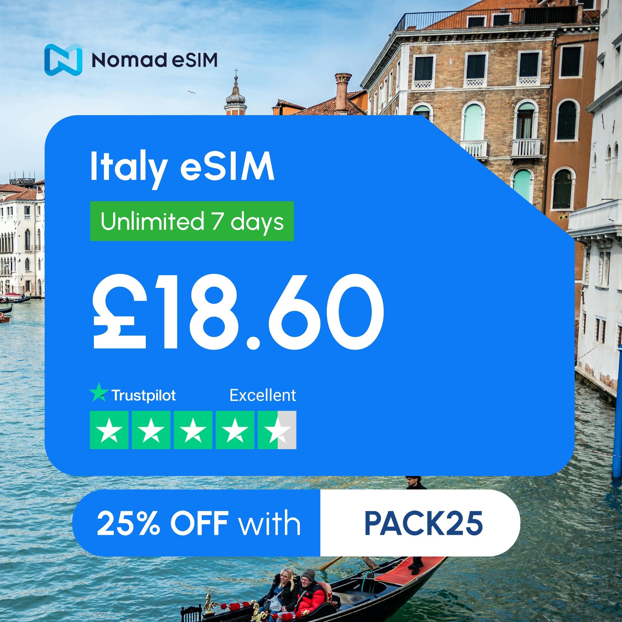 Nomad Esim Facebook ad