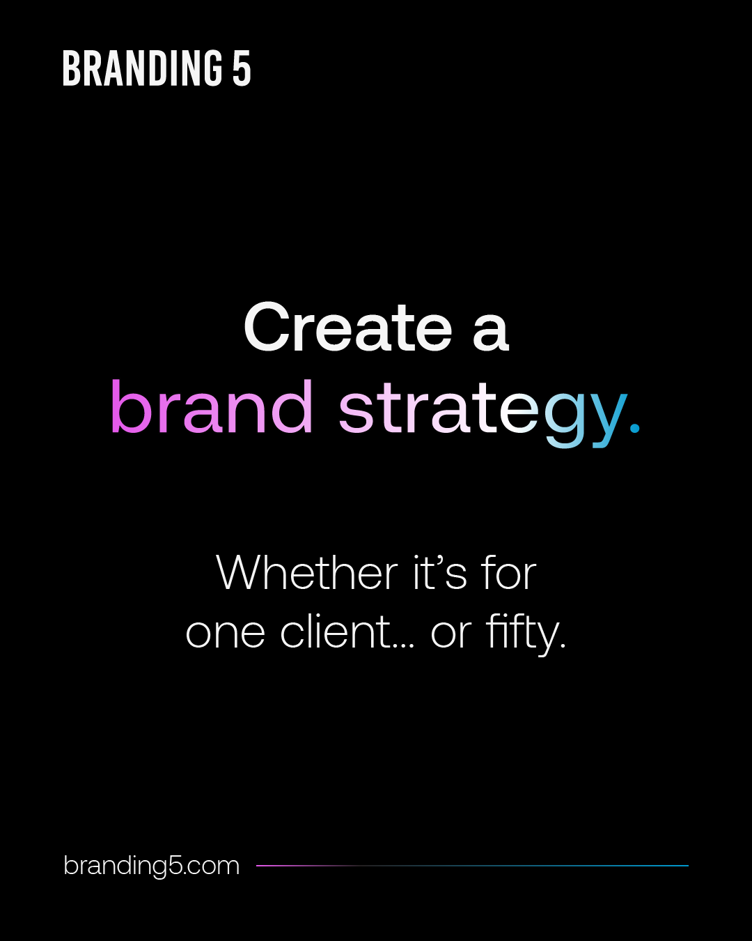 Branding5 Facebook ad