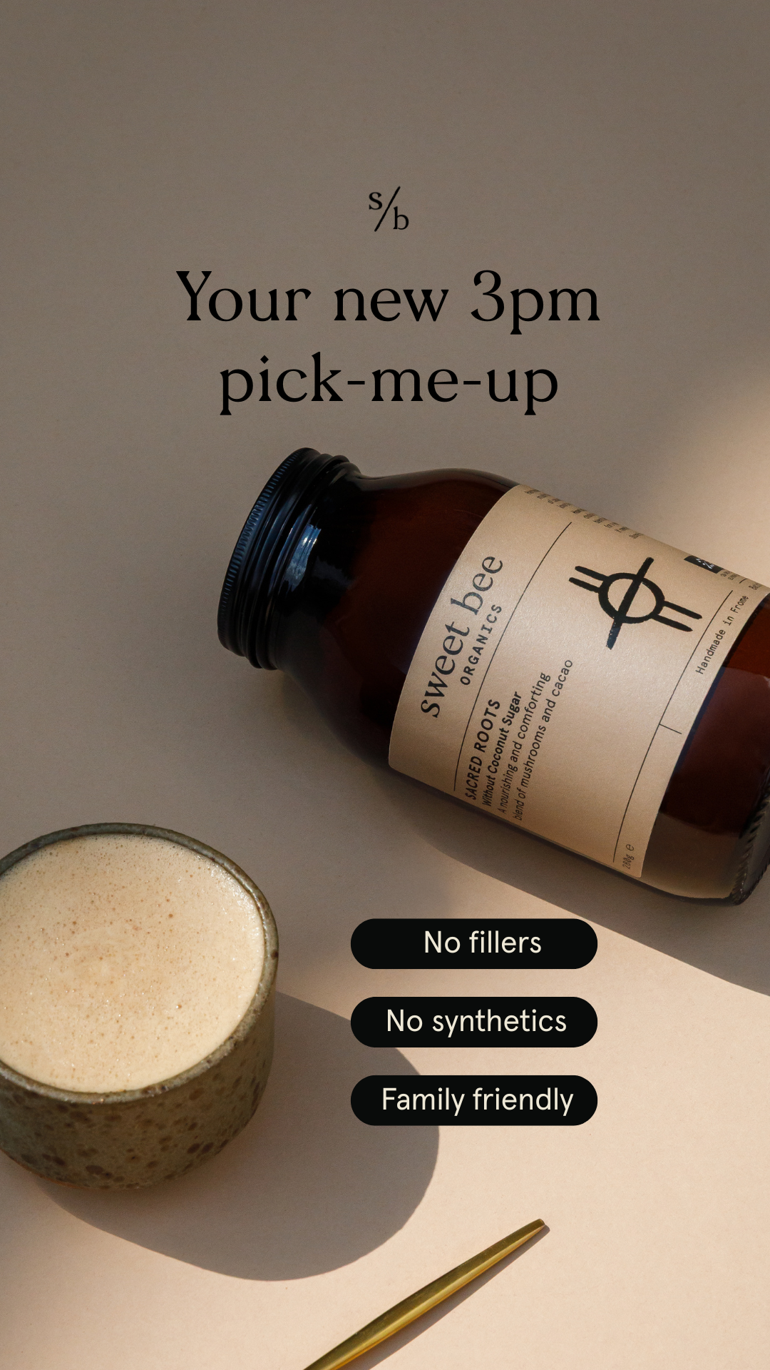 Sweet Bee Organics Facebook ad