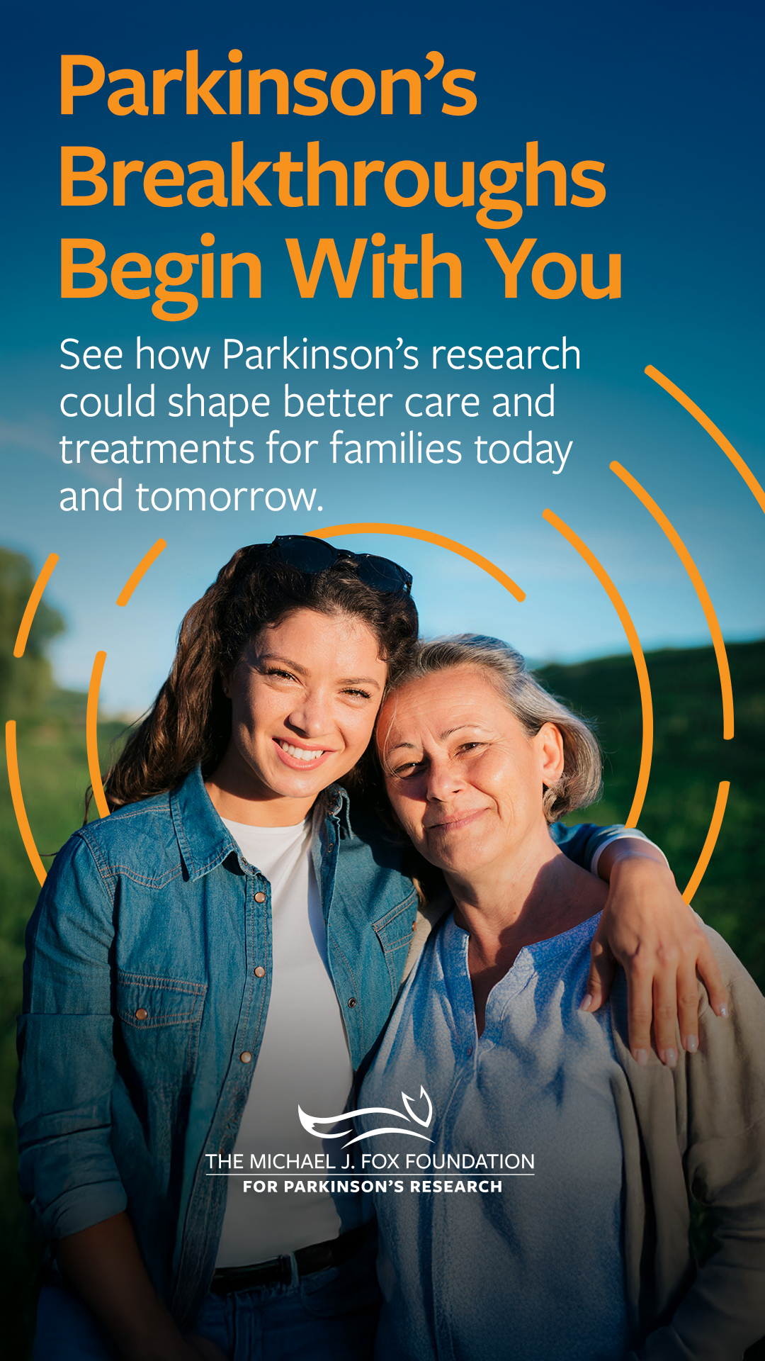 The Michael J. Fox Foundation for Parkinson's Research Facebook ad