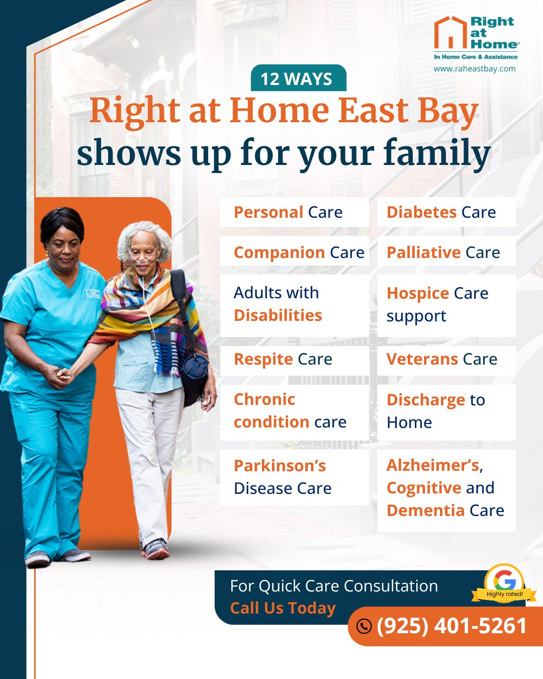 Right at Home East Bay Facebook ad: Home Care Services | Senior Care Services | Right at Home…