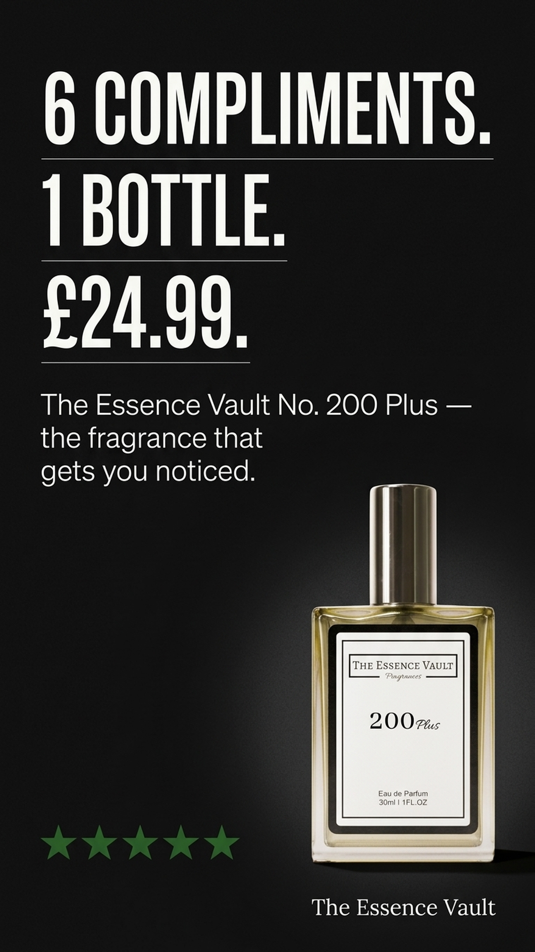 The Essence Vault Facebook ad from Mar 24, 2026