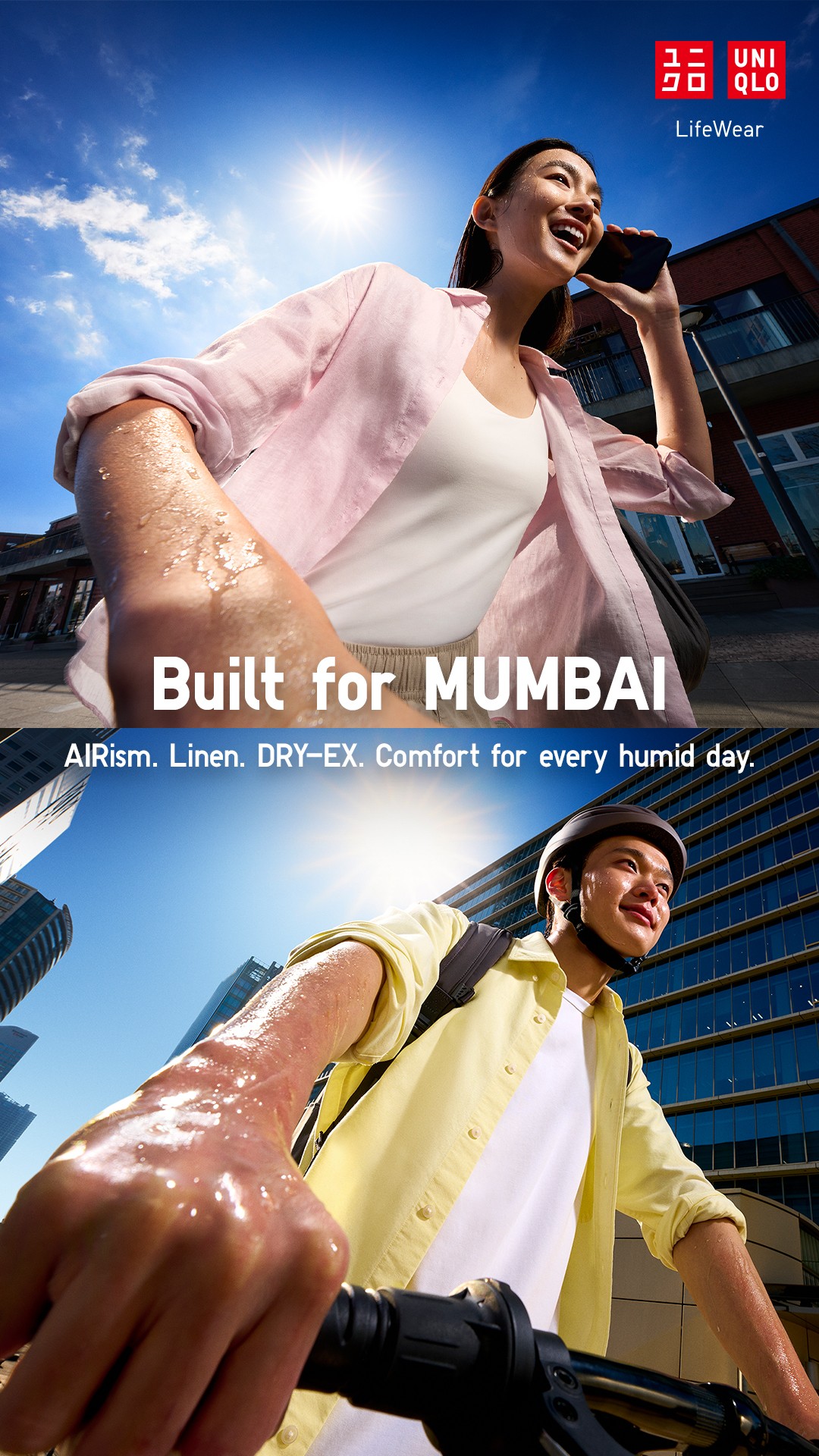 Uniqlo India Facebook ad: Discover Uniqlo’s AIRism, Premium Linen and DRY-EX…