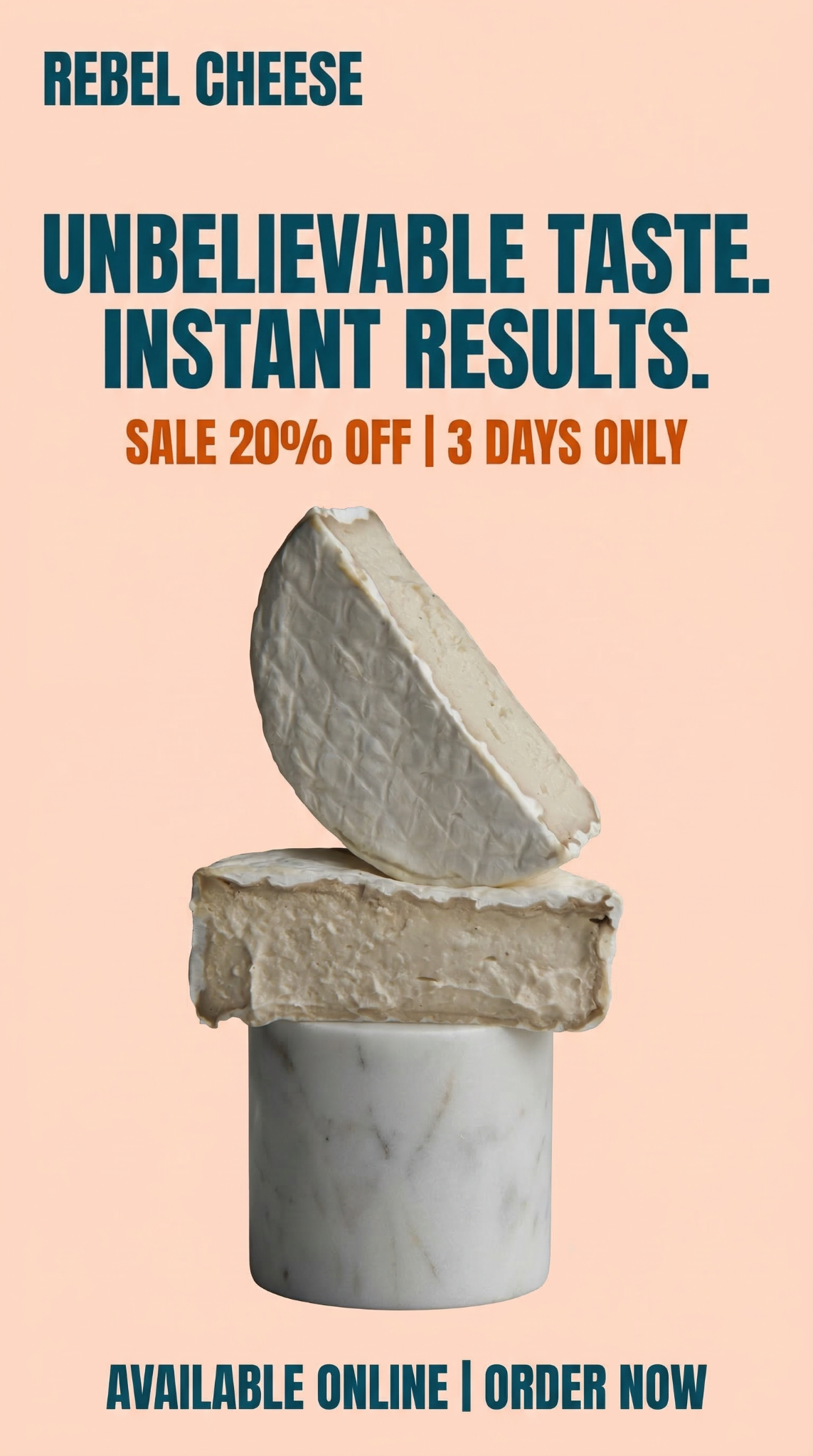 Rebel Cheese Facebook ad